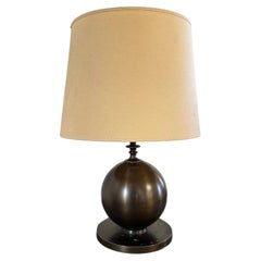 Lampada da tavolo in bronzo di Just Andersen, Danimarca 1930