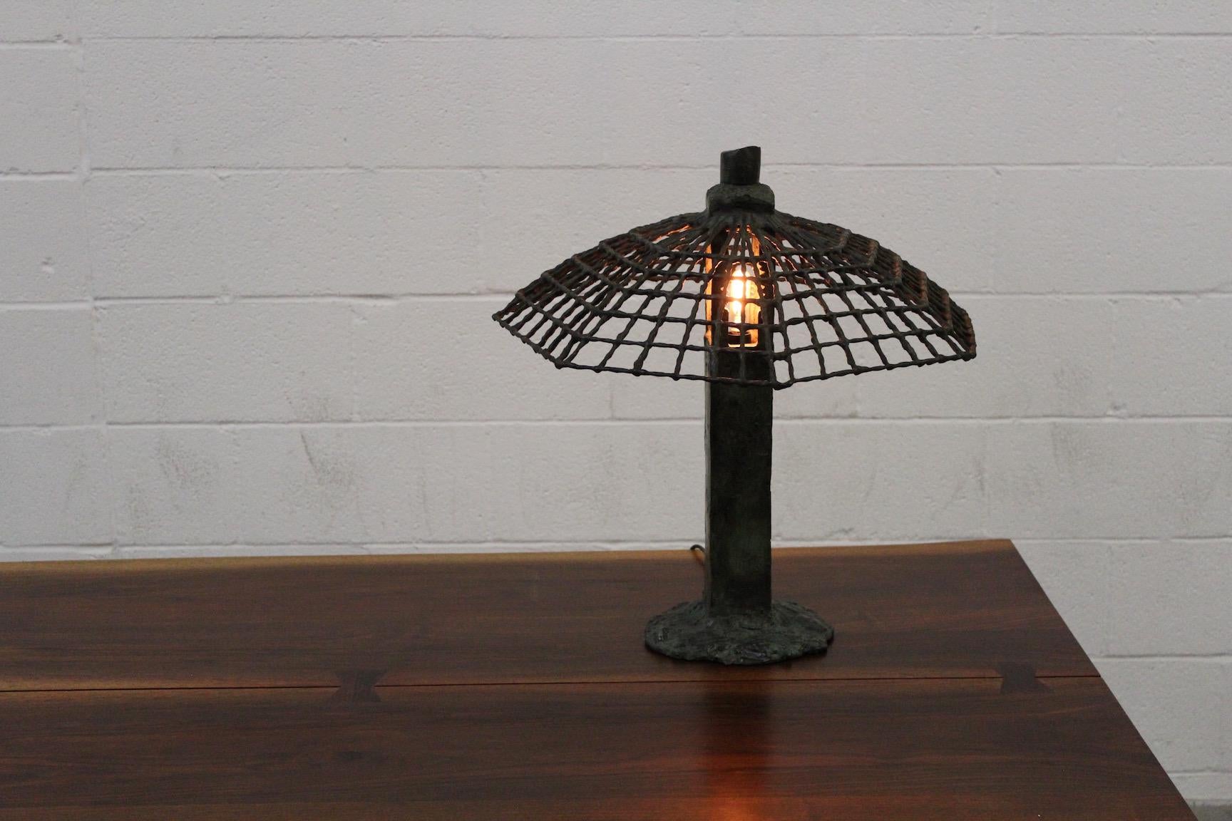 Bronze Table Lamp by Louis Cane 10