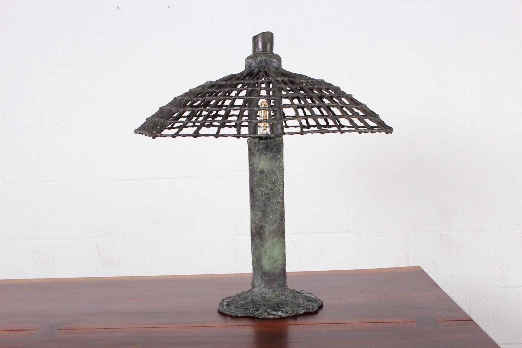 Bronze Table Lamp by Louis Cane In Good Condition In Dallas, TX