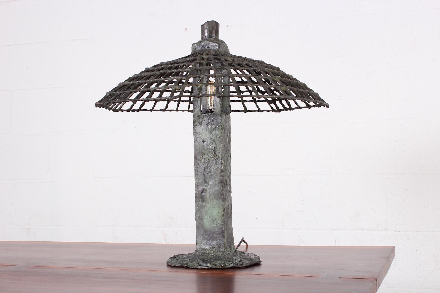 Bronze Table Lamp by Louis Cane 1