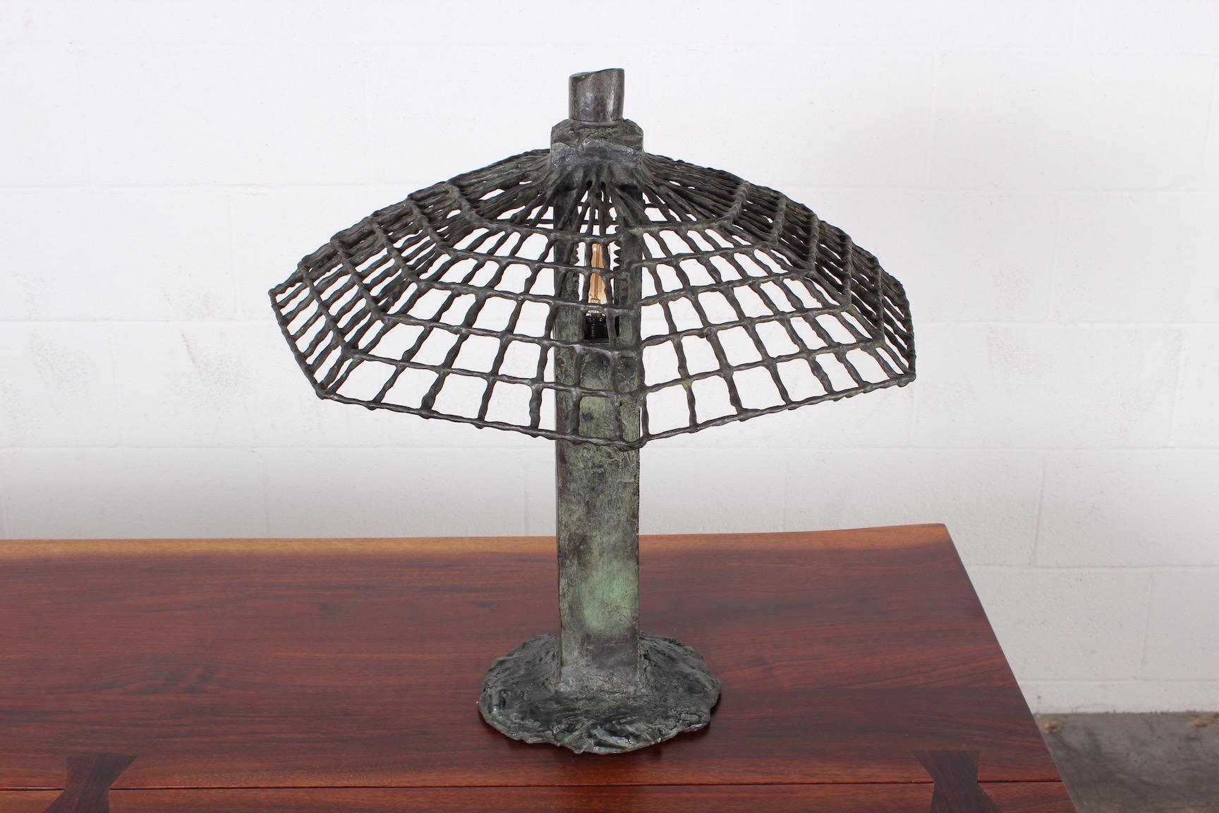 Bronze Table Lamp by Louis Cane 2