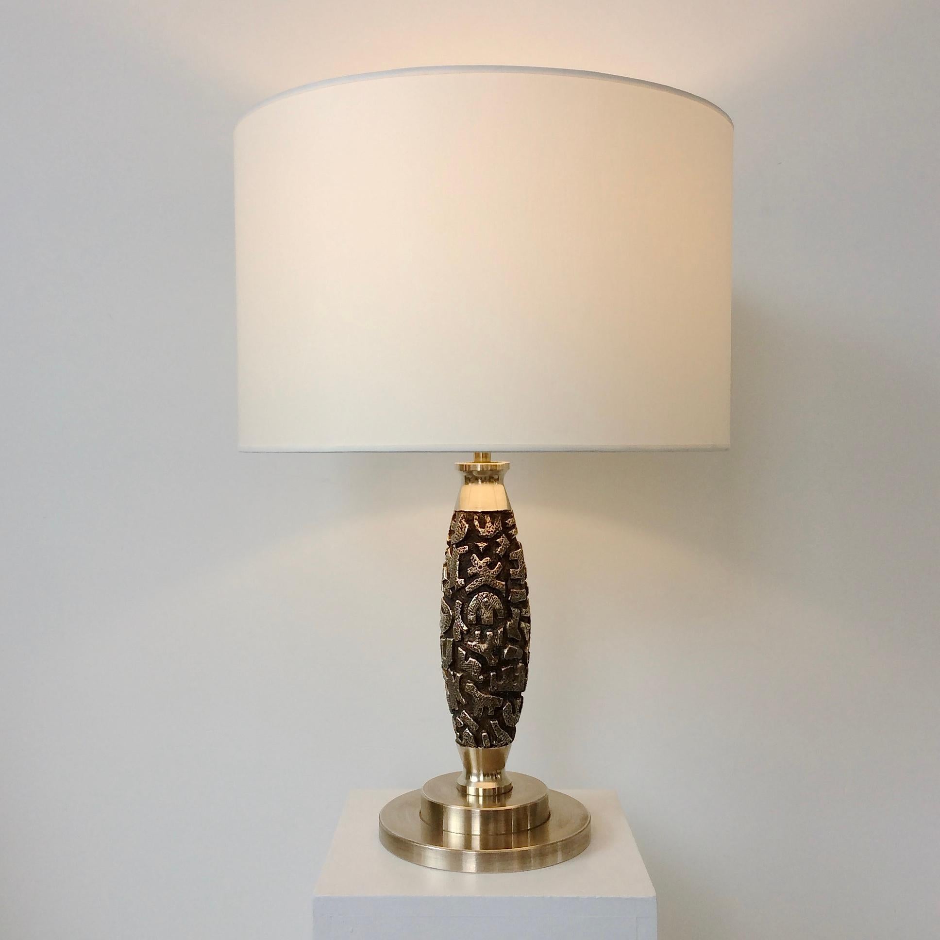 Bronze Table Lamp by Luciano Frigerio, circa 1970, Italy For Sale 5