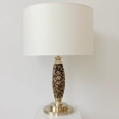 Bronze Table Lamp by Luciano Frigerio, circa 1970, Italy