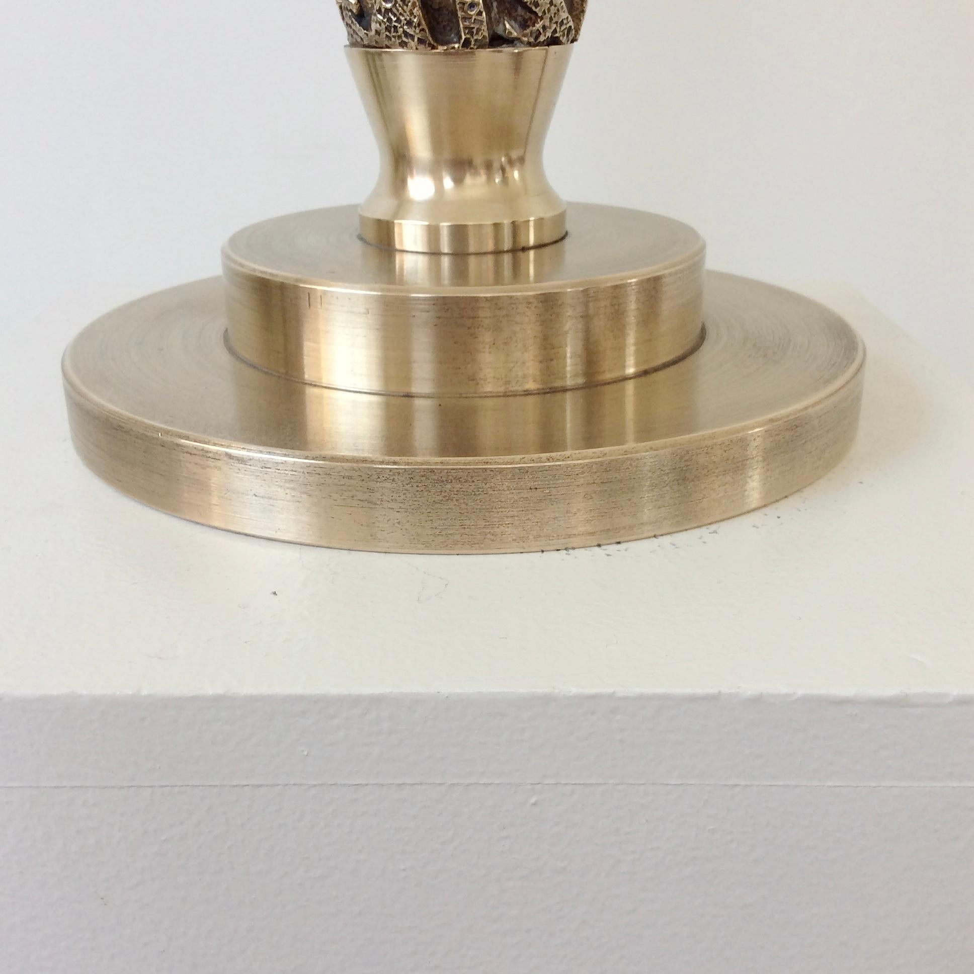 Tischlampe aus Bronze von Luciano Frigerio, um 1970, Italien im Angebot 1