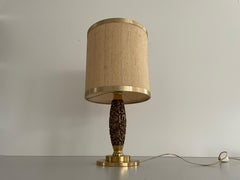 Lámpara de mesa de bronce diseñada por Luciano Frigerio para Frigerio di Desio, década de 1960, Italia