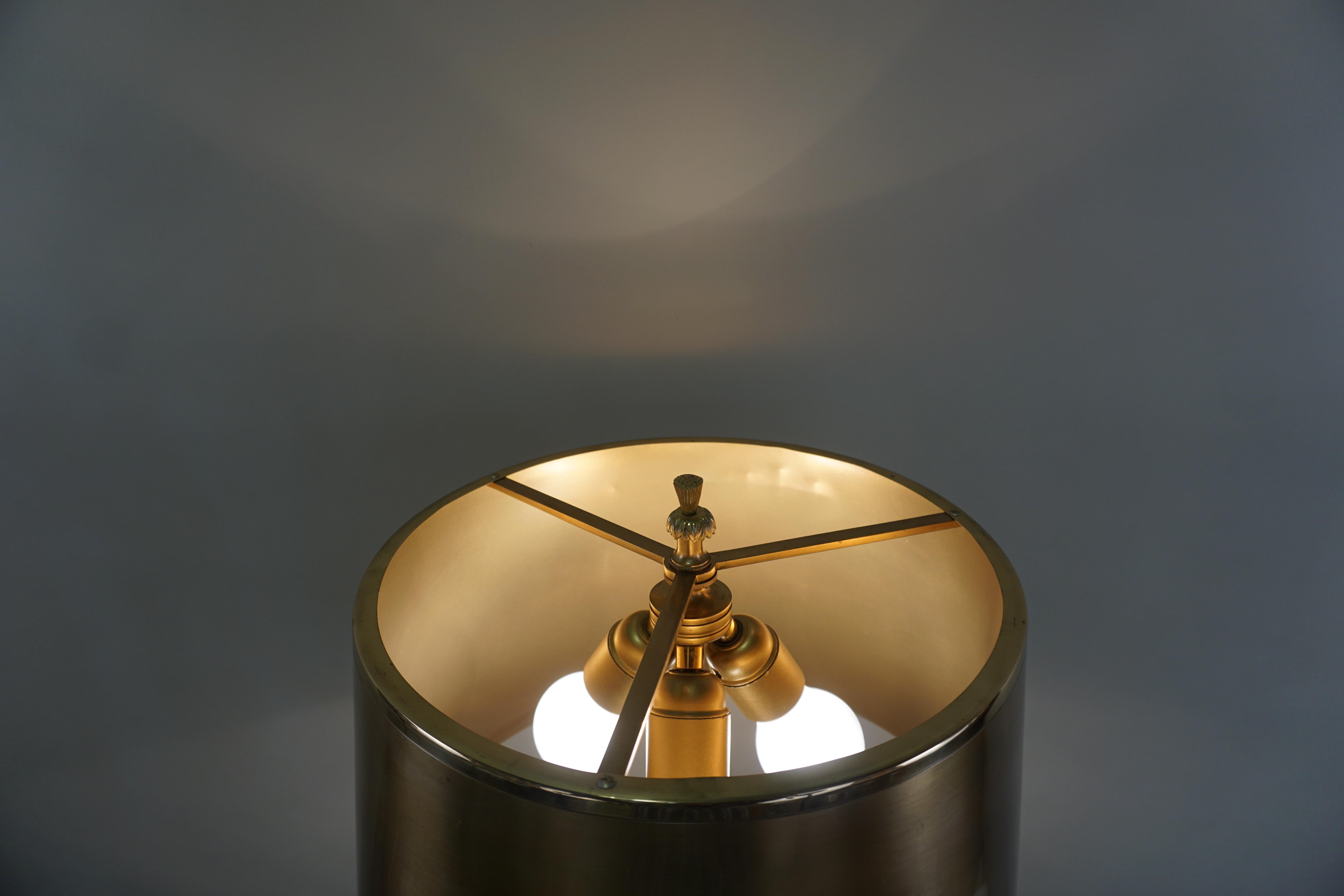 Bronze Table Lamp by Maison Charles In Good Condition In Fairfax, VA