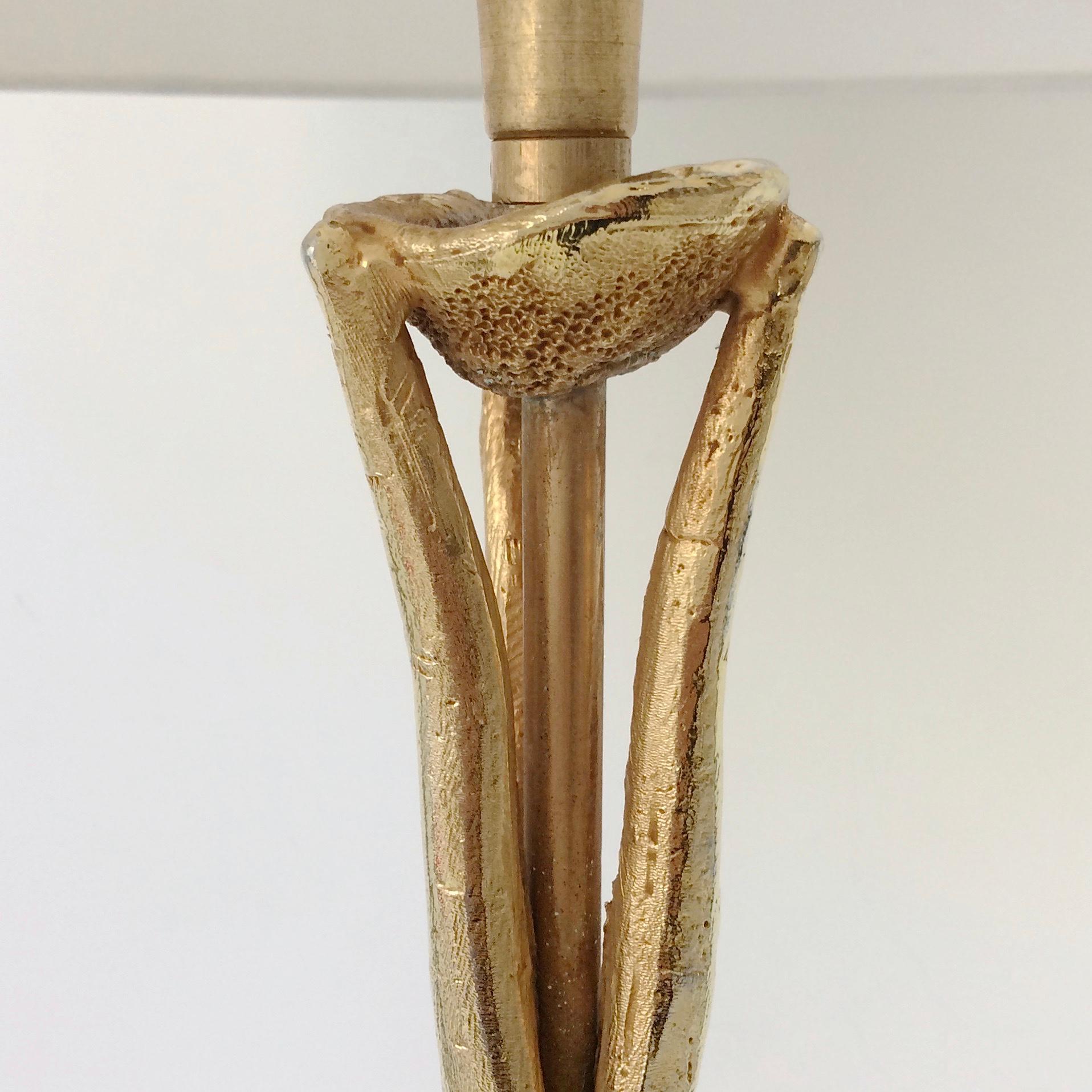 Bronze Table Lamp by Pierre Casenove for Fondica, circa 1990, France For Sale 5