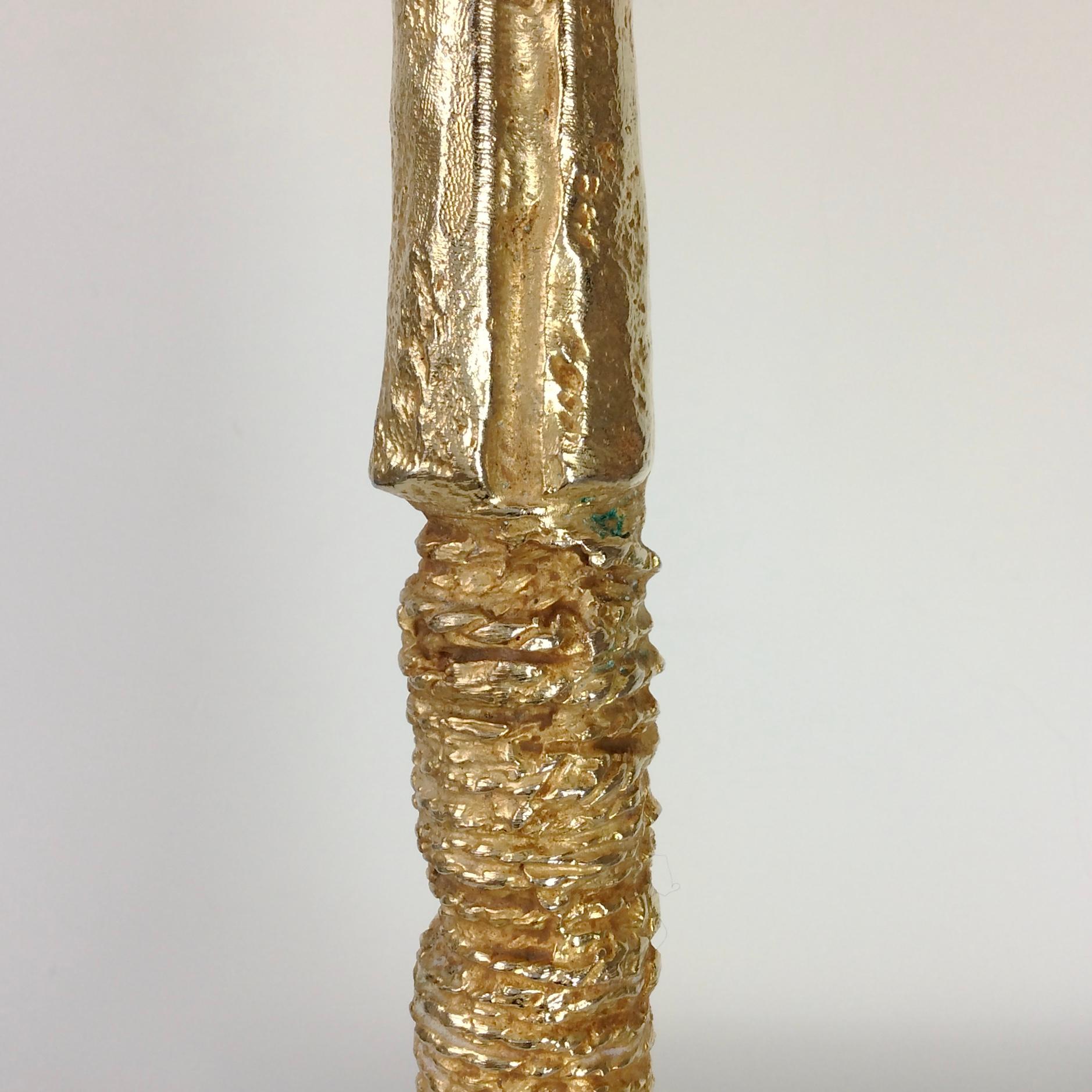 Bronze-Tischlampe von Pierre Casenove für Fondica, um 1990, Frankreich im Angebot 6