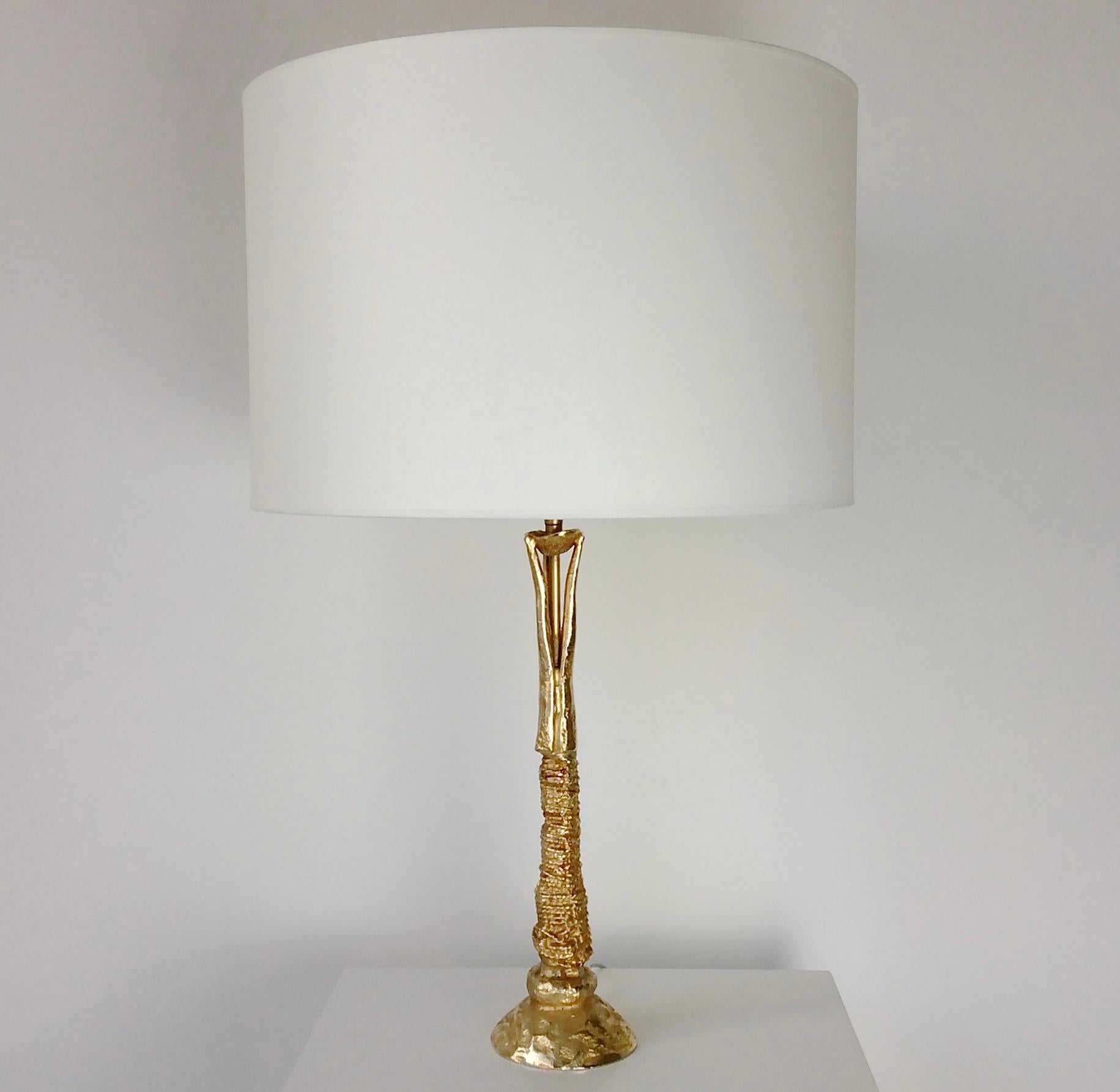 Bronze Table Lamp by Pierre Casenove for Fondica, circa 1990, France For Sale 7