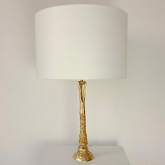 Lámpara de mesa de bronce de Pierre Casenove para Fondica, hacia 1990, Francia