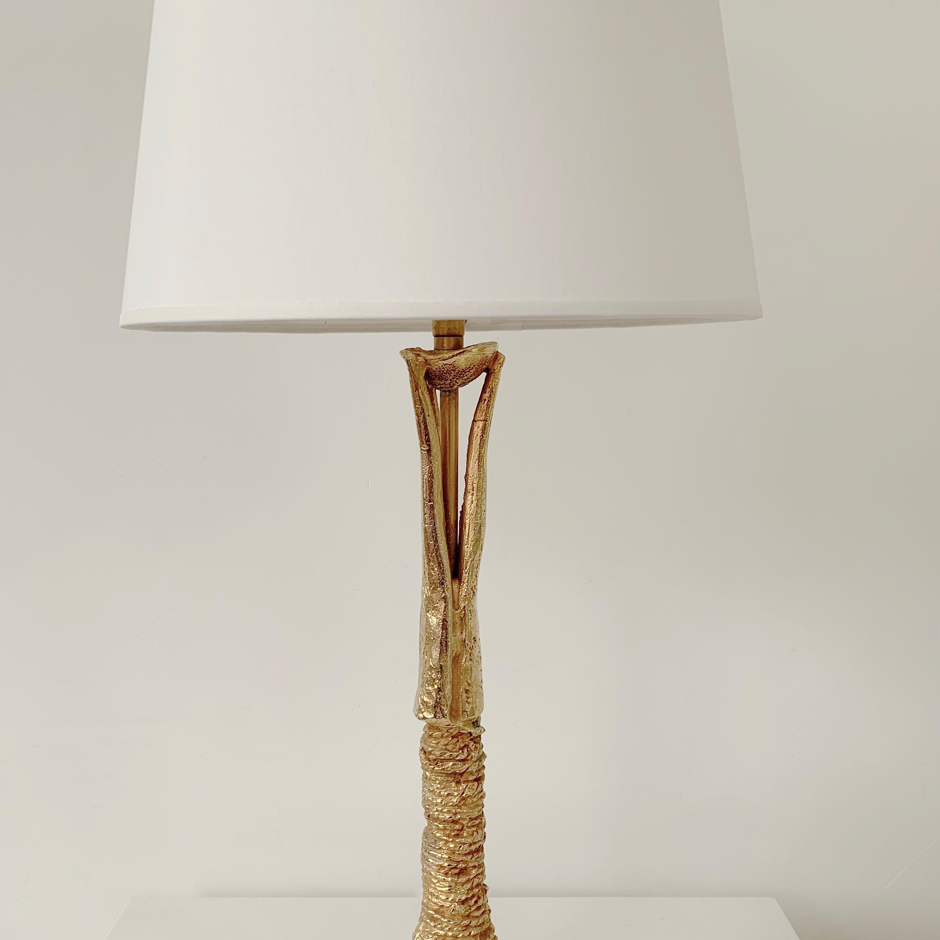 Bronze Table Lamp by Pierre Casenove for Fondica, Stamped, circa 1990, France For Sale 5