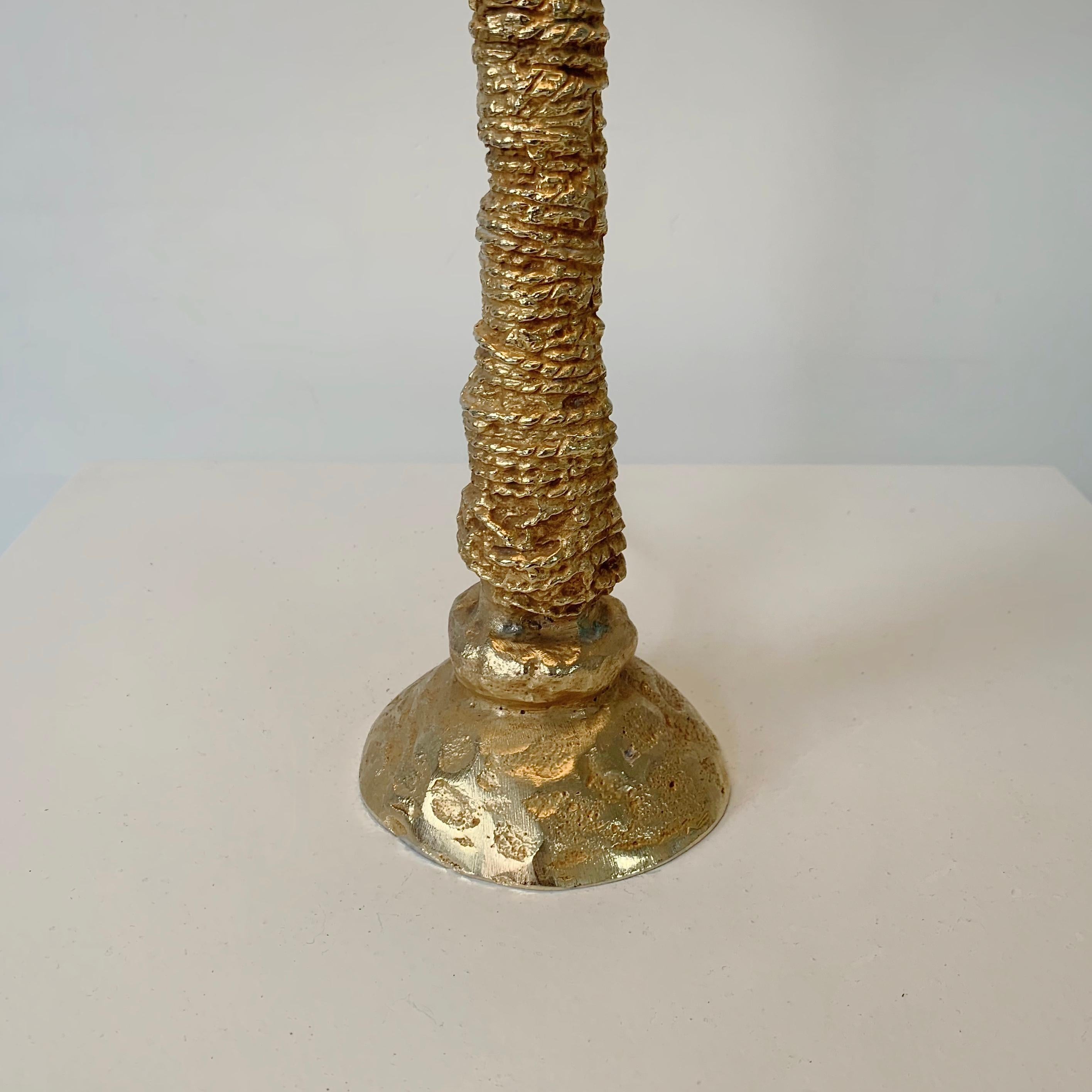 Late 20th Century Bronze Table Lamp by Pierre Casenove for Fondica, Stamped, circa 1990, France For Sale