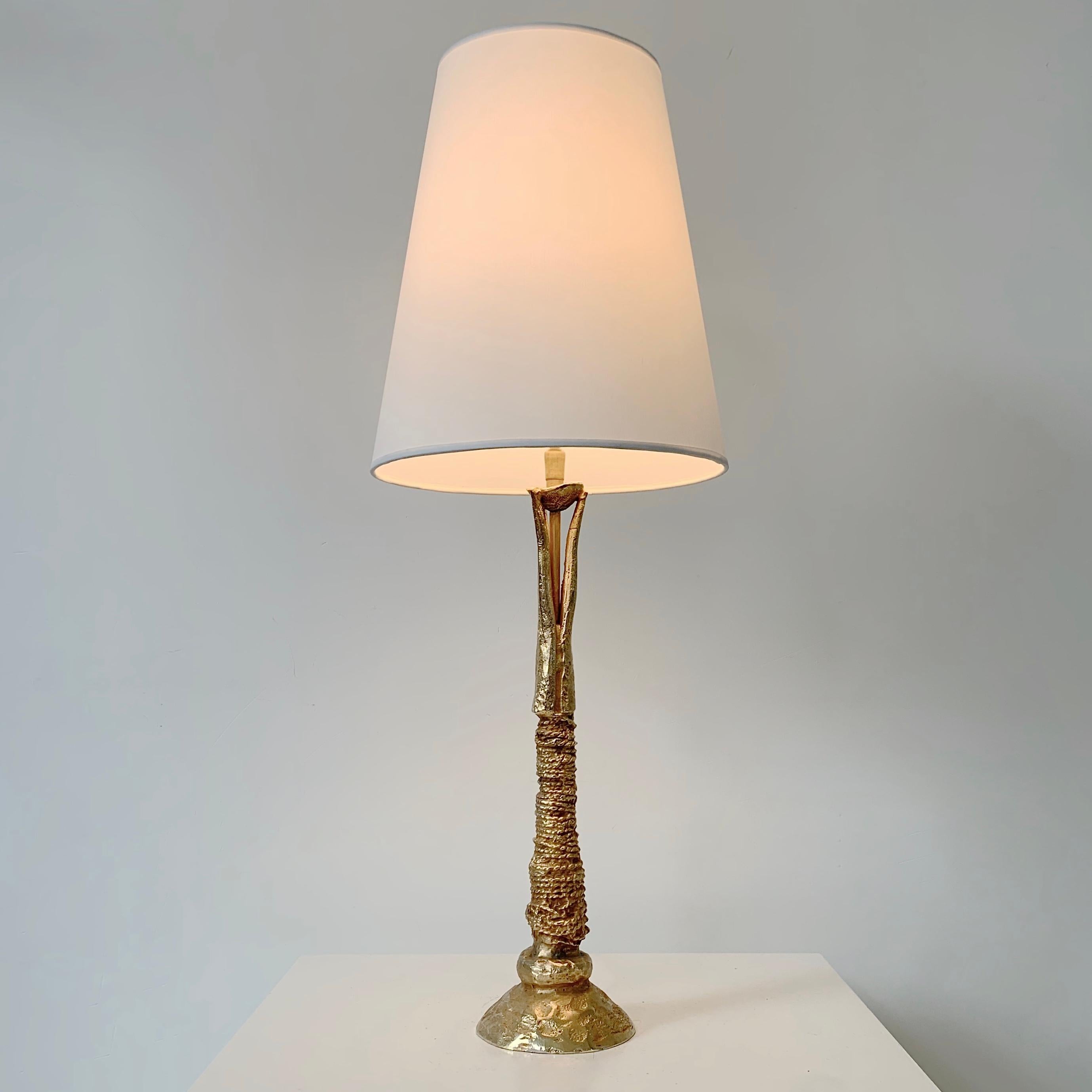 Bronze Table Lamp by Pierre Casenove for Fondica, Stamped, circa 1990, France For Sale 2