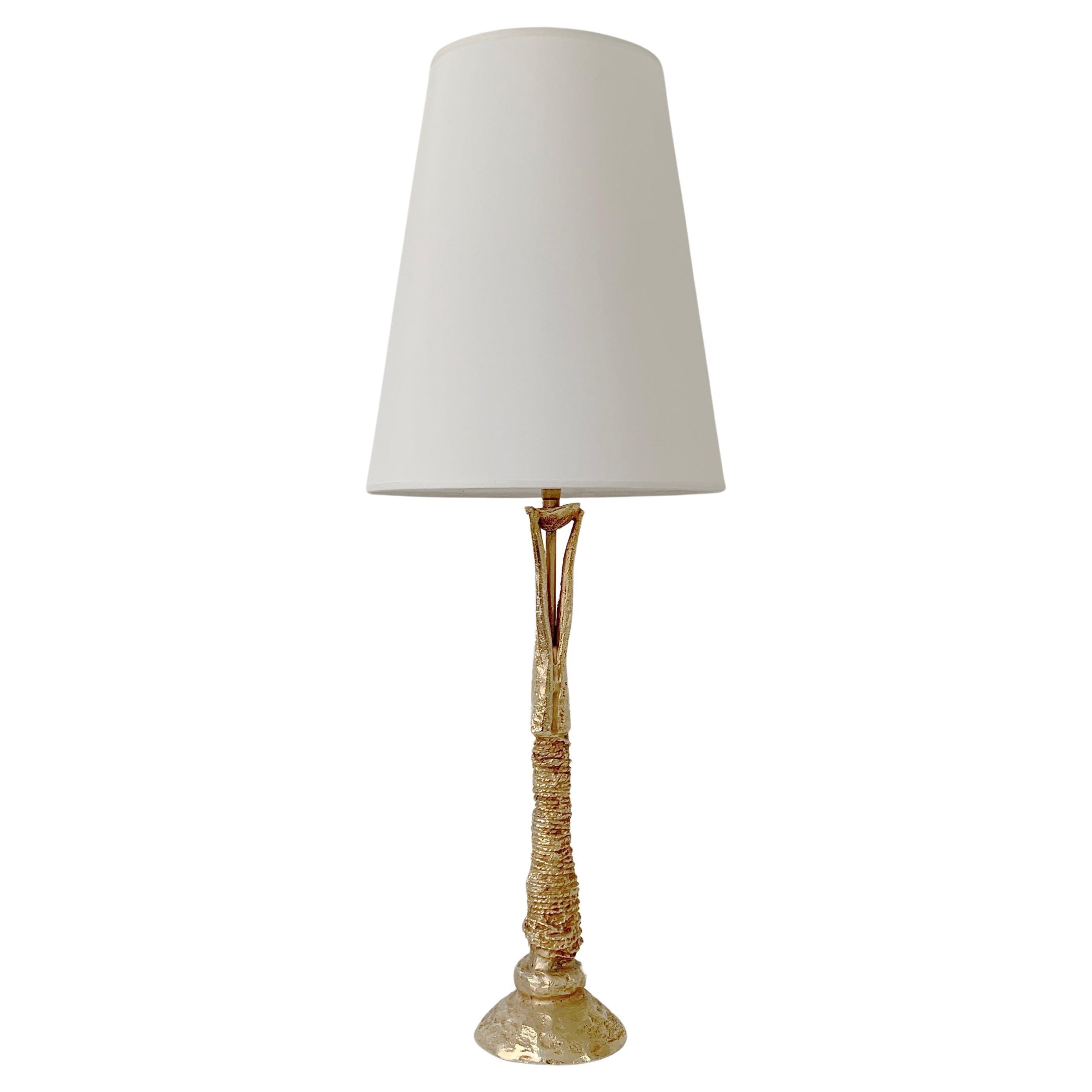Bronze Table Lamp by Pierre Casenove for Fondica, Stamped, circa 1990, France For Sale