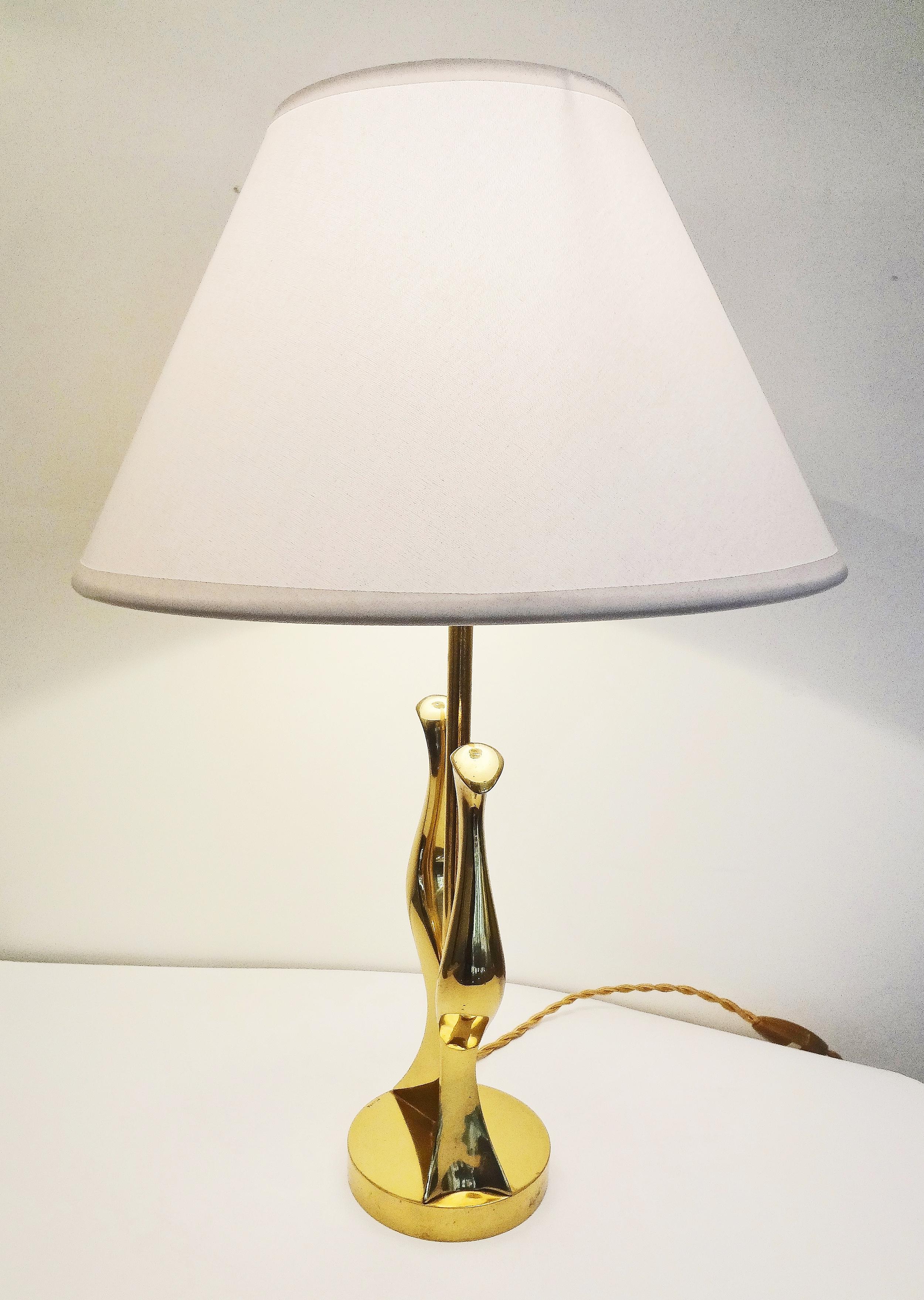 Bronze Table Lamp by Riccardo Scarpa, 1960 In Good Condition For Sale In Paris, FR
