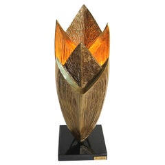 Bronze Table Lamp Cythere by Chrystiane Charles for Maison Charles, France 1970s