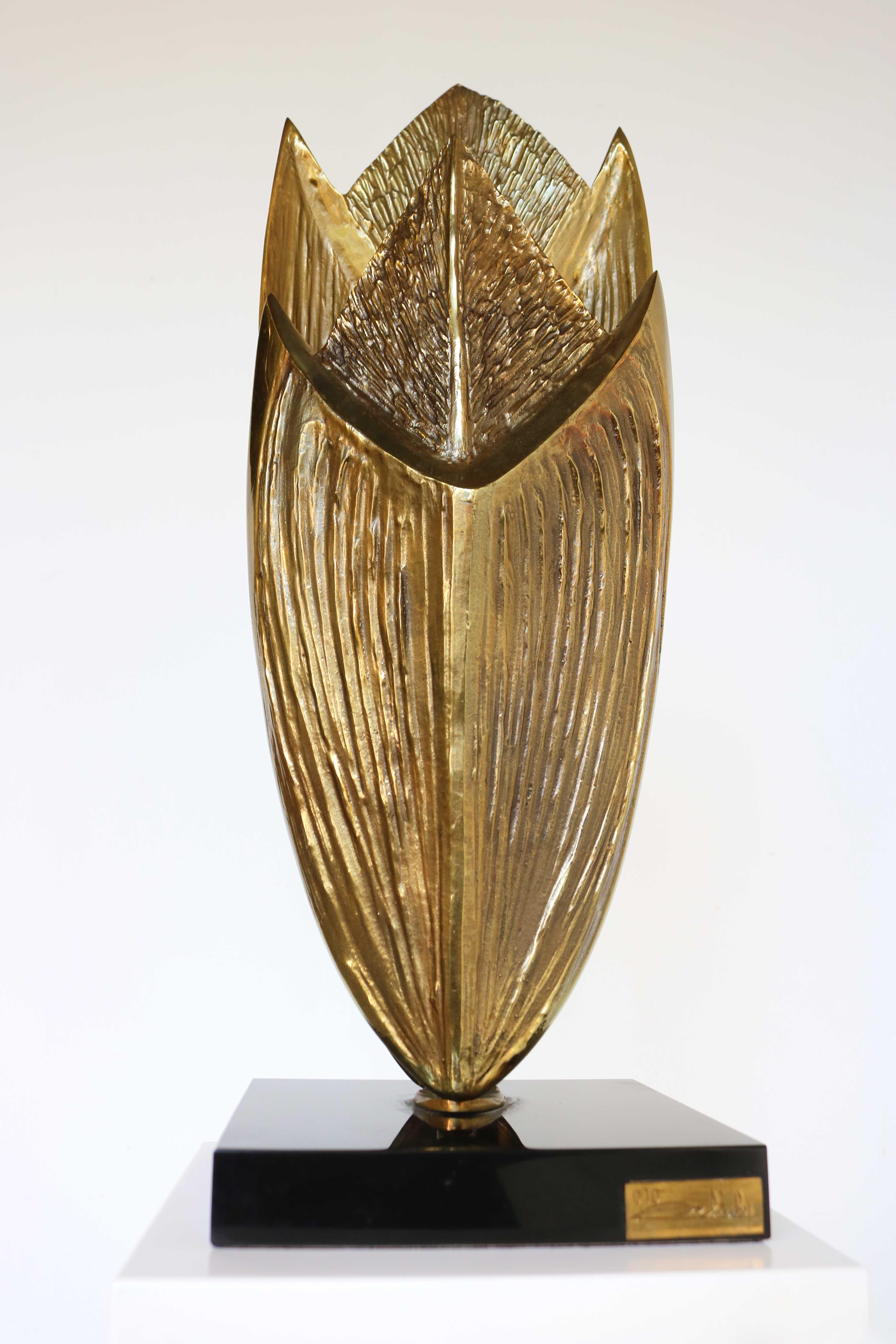Lámpara de sobremesa de bronce Cythere de Chrystiane Charles para Maison Charles, Francia Años 70 Francés en venta