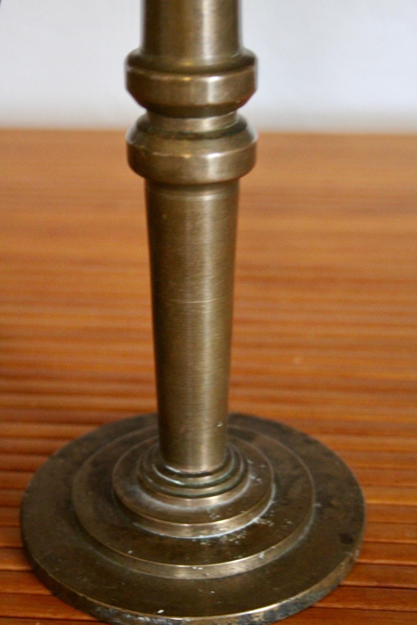 Lampe de table bronze en vente 1