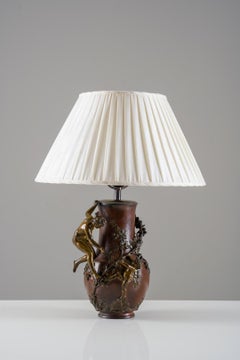 Bronze Table Lamp from a Vase by Eugène Provost, France