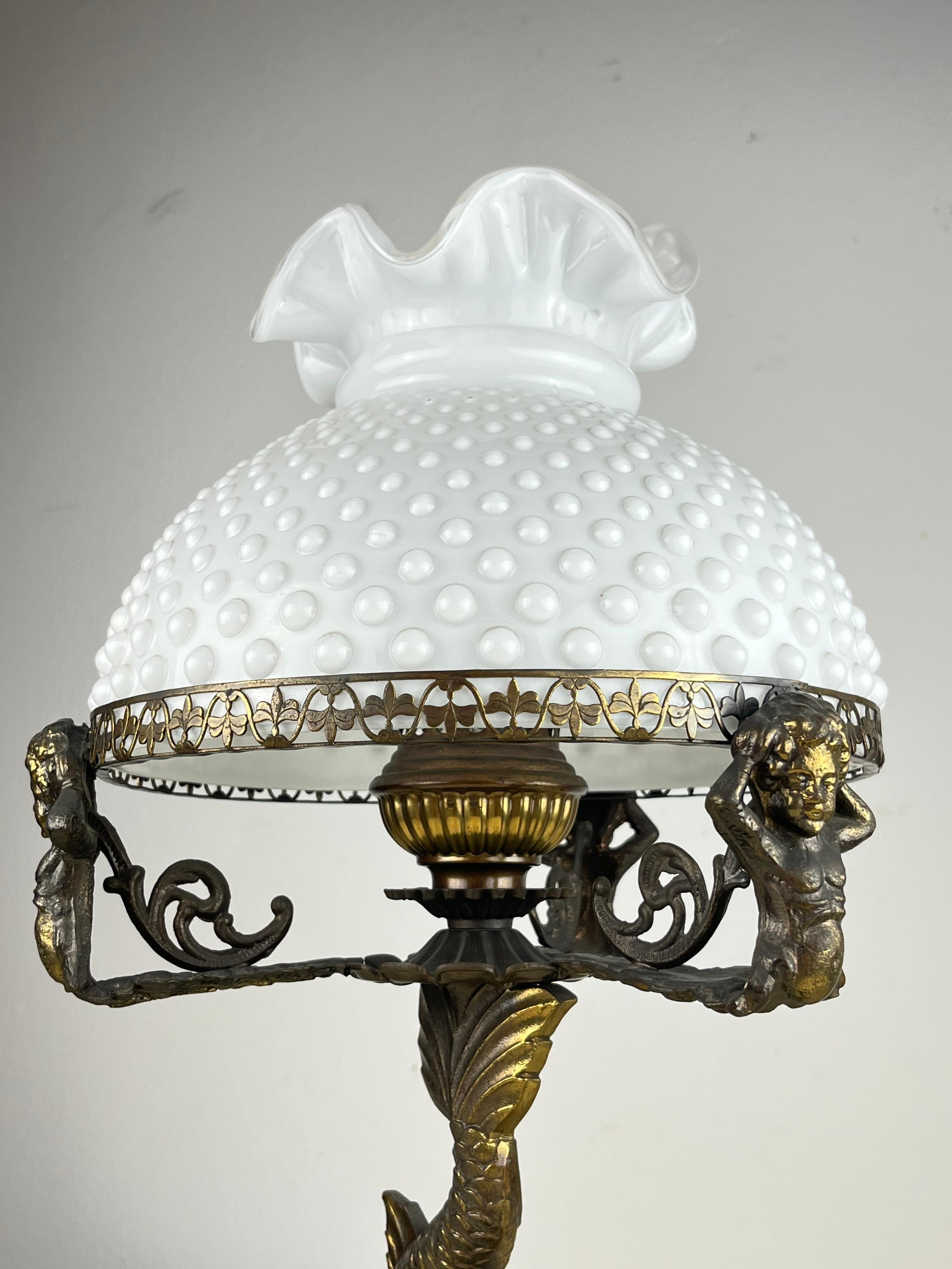 Lampe de table en bronze, Italie, années 1950 en vente 6