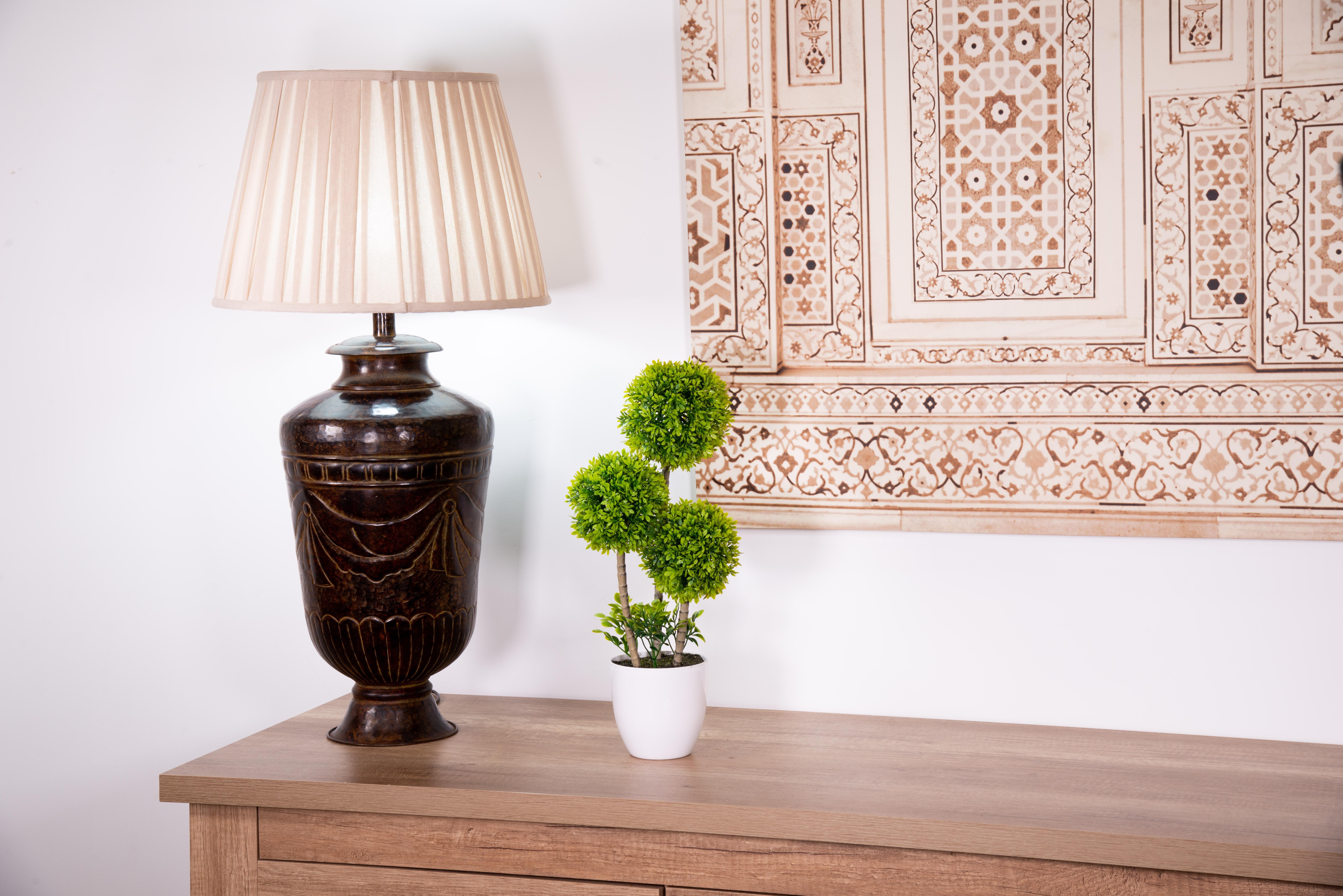 Other Bronze Table Lamp, Shade Not Included For Sale