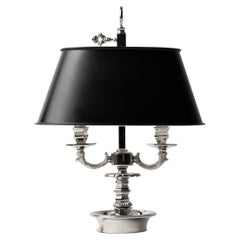 Bronze Table Lamp with Black Lampshade