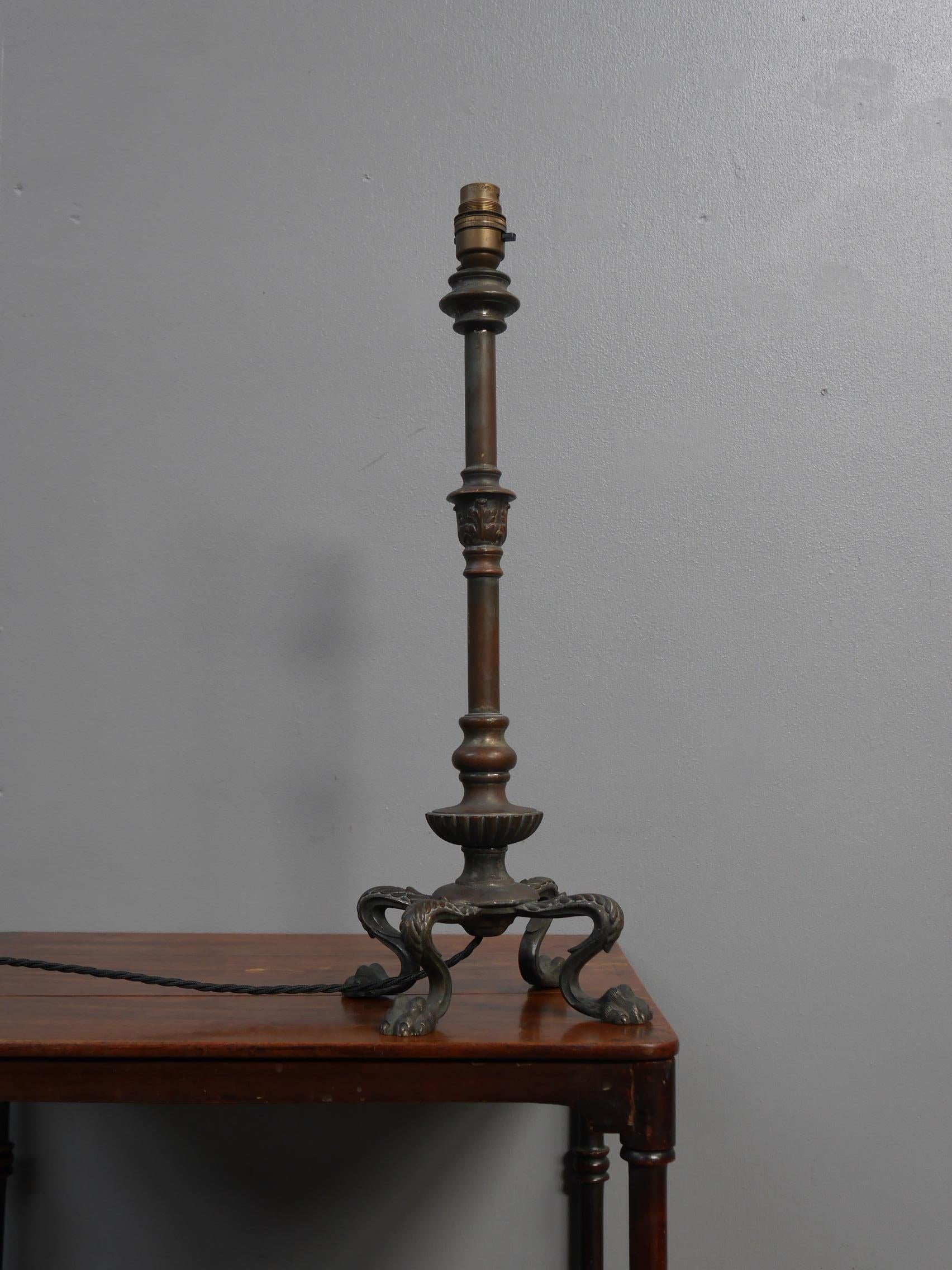 Bronze Table Light by F & C Osler, c1840 In Good Condition In Downham Market, GB