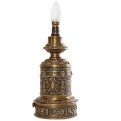 Bronze Table Light by Gagneau D'Enghien 25, Paris, 19th Century