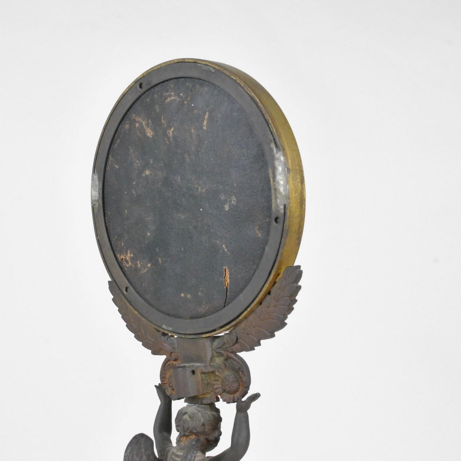 Bronze Table Mirror, Restoration Period, XIXth Century For Sale 8