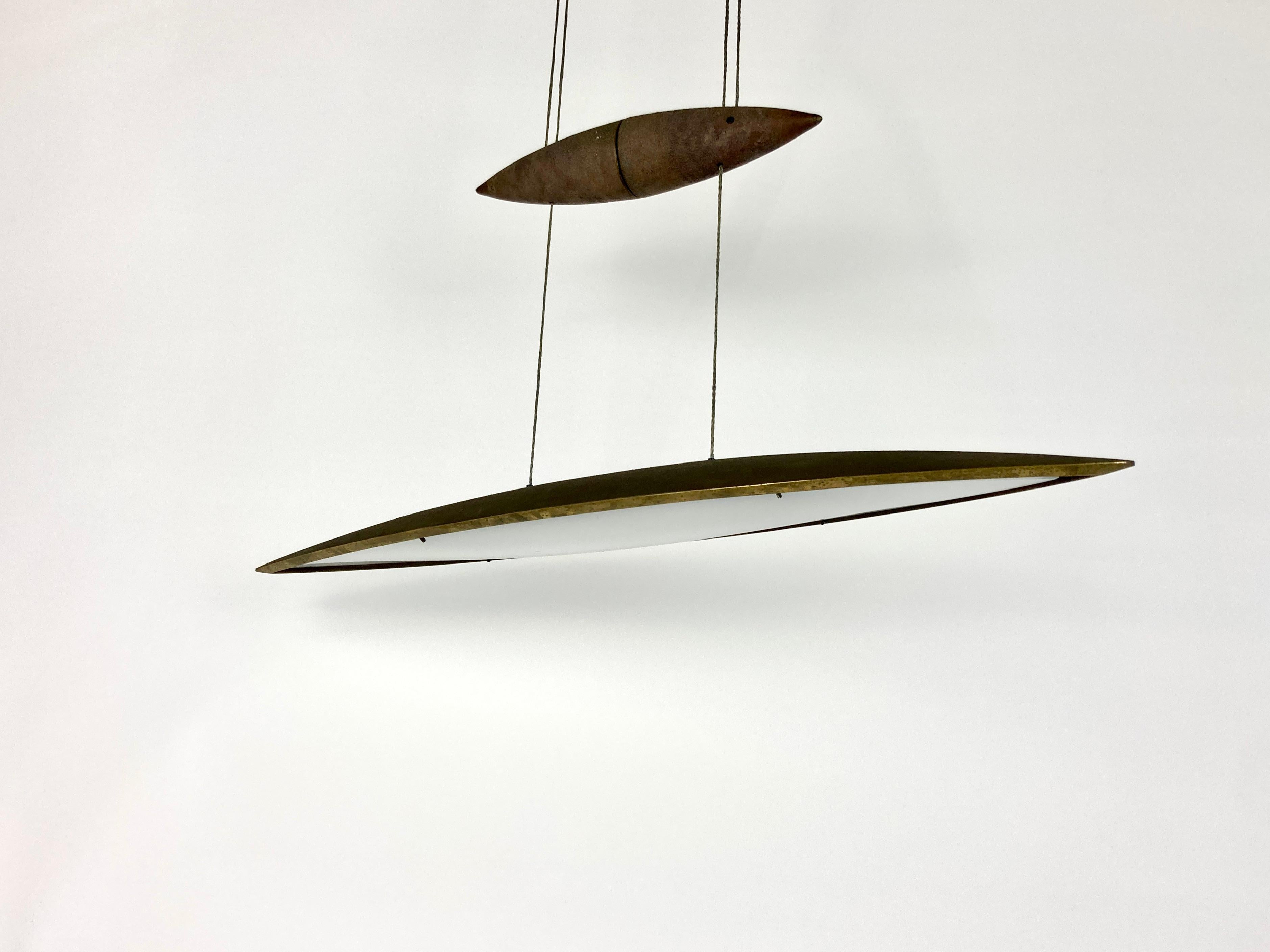 Late 20th Century Bronze Tai Lang 70 Pendant Lamp by Tobias Grau, Germany For Sale