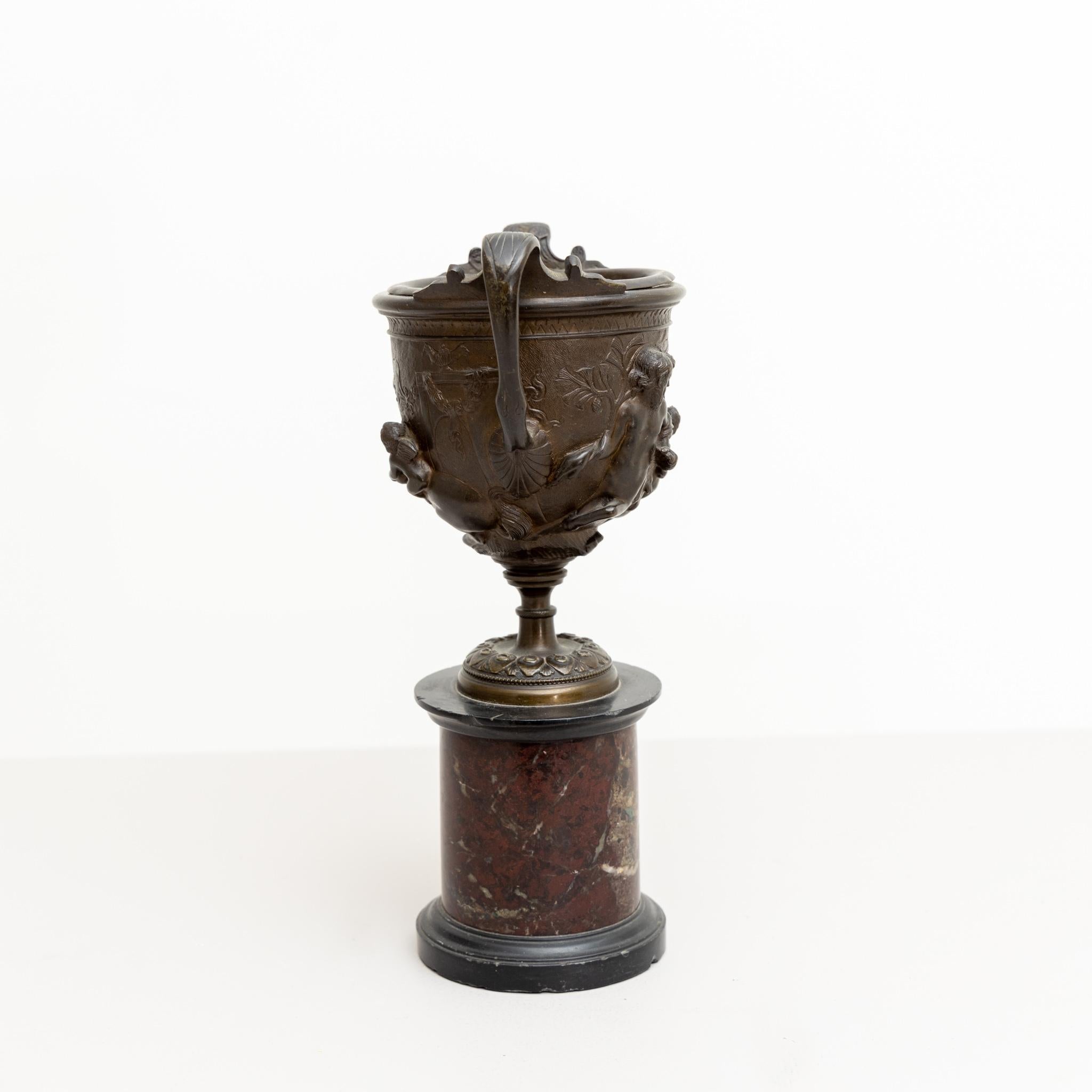 Tazzas in bronzo di un antico pompeiano, Italia, XIX secolo in vendita 1