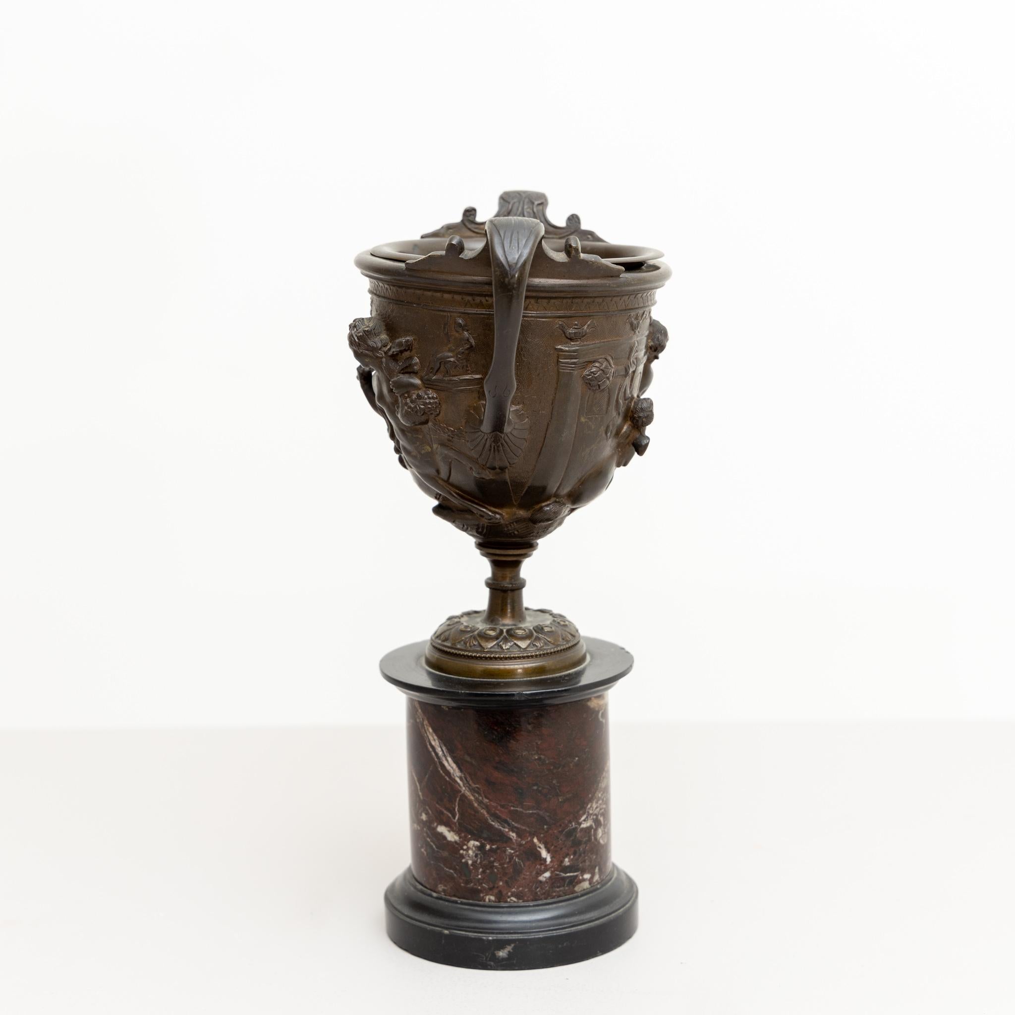 Tazzas in bronzo di un antico pompeiano, Italia, XIX secolo in vendita 3