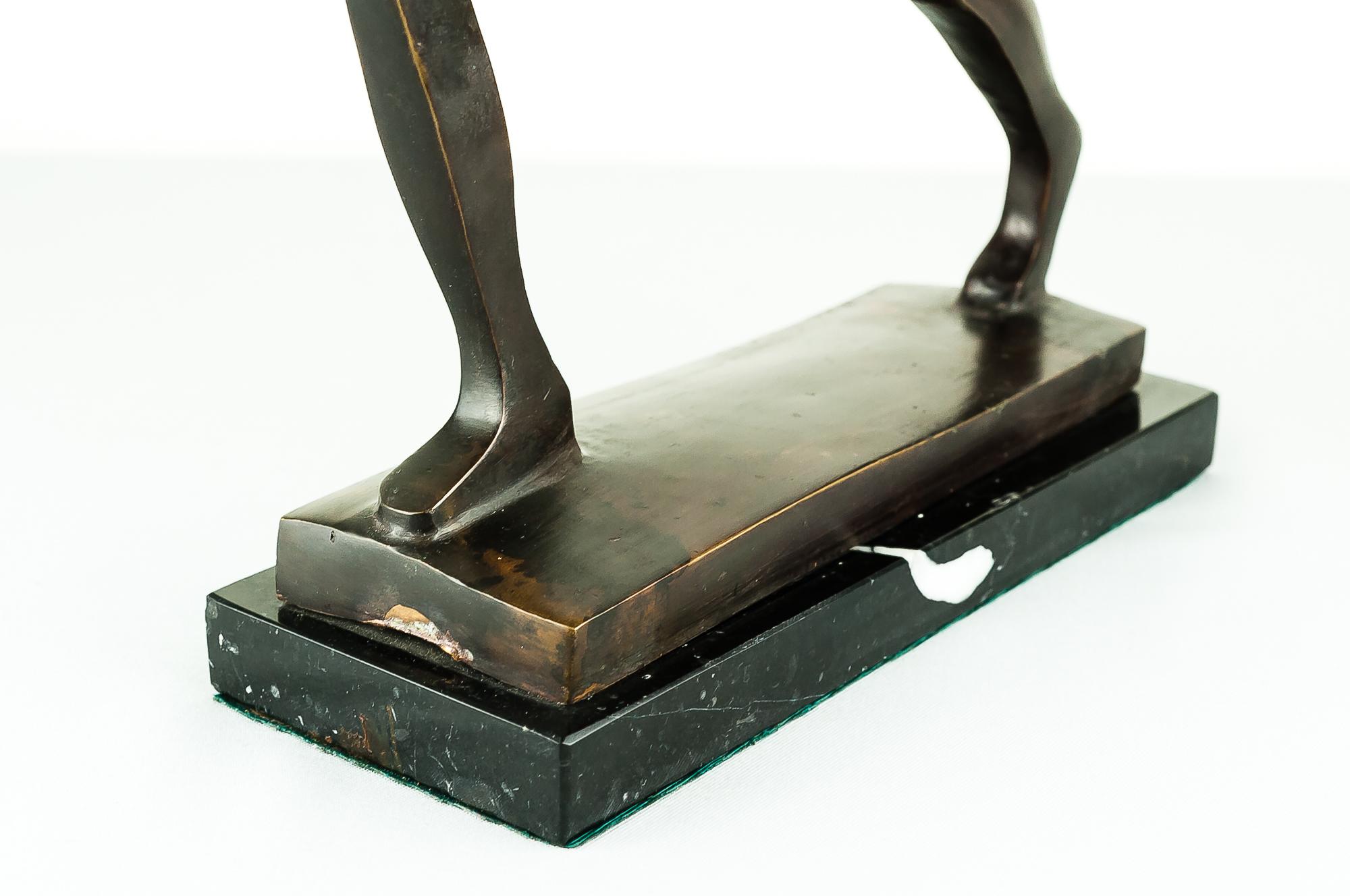 Bronze Tennis Player Attributed to William Ernst Wauer, circa 1925 3