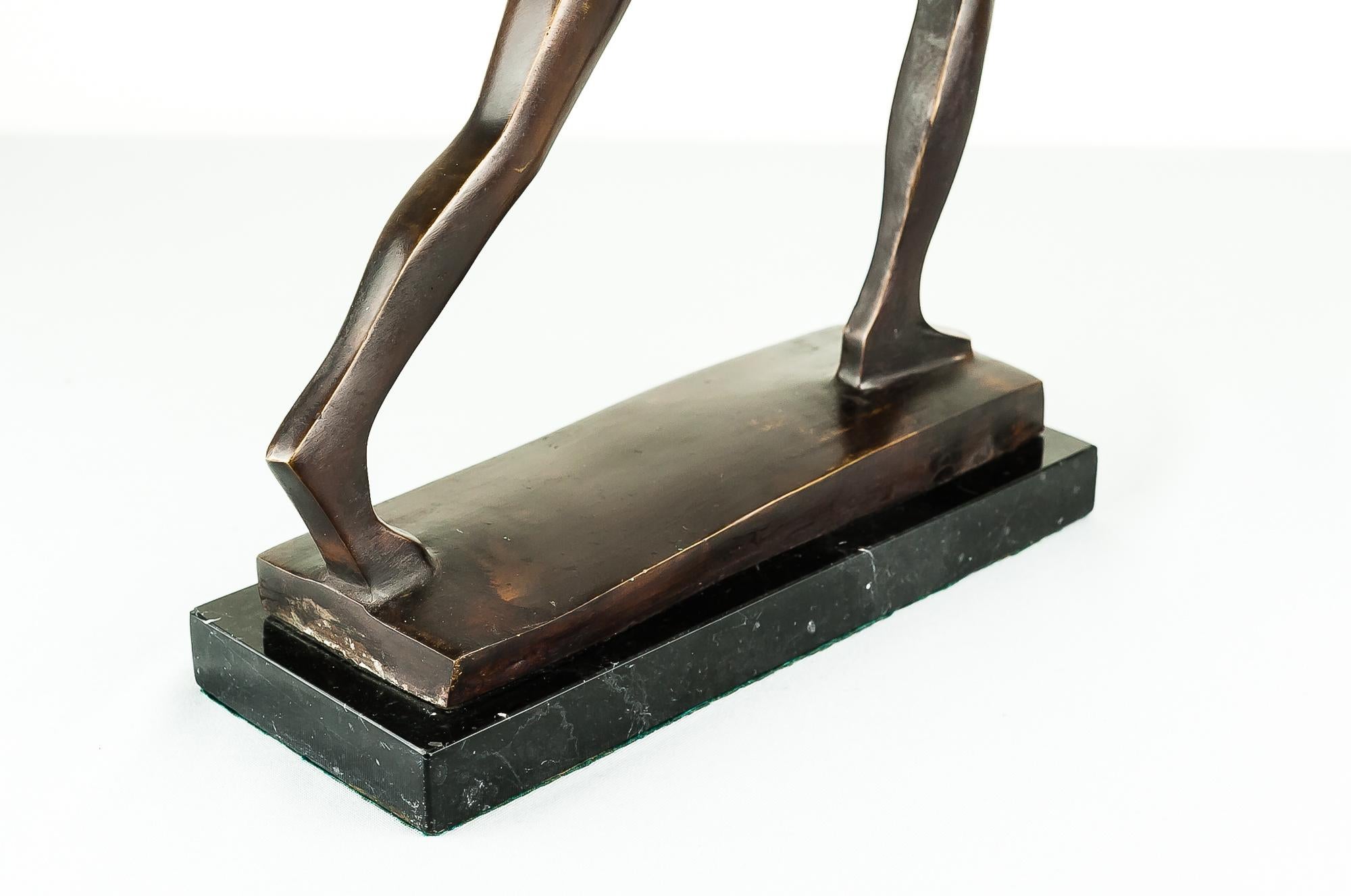 Bronze Tennis Player Attributed to William Ernst Wauer, circa 1925 7