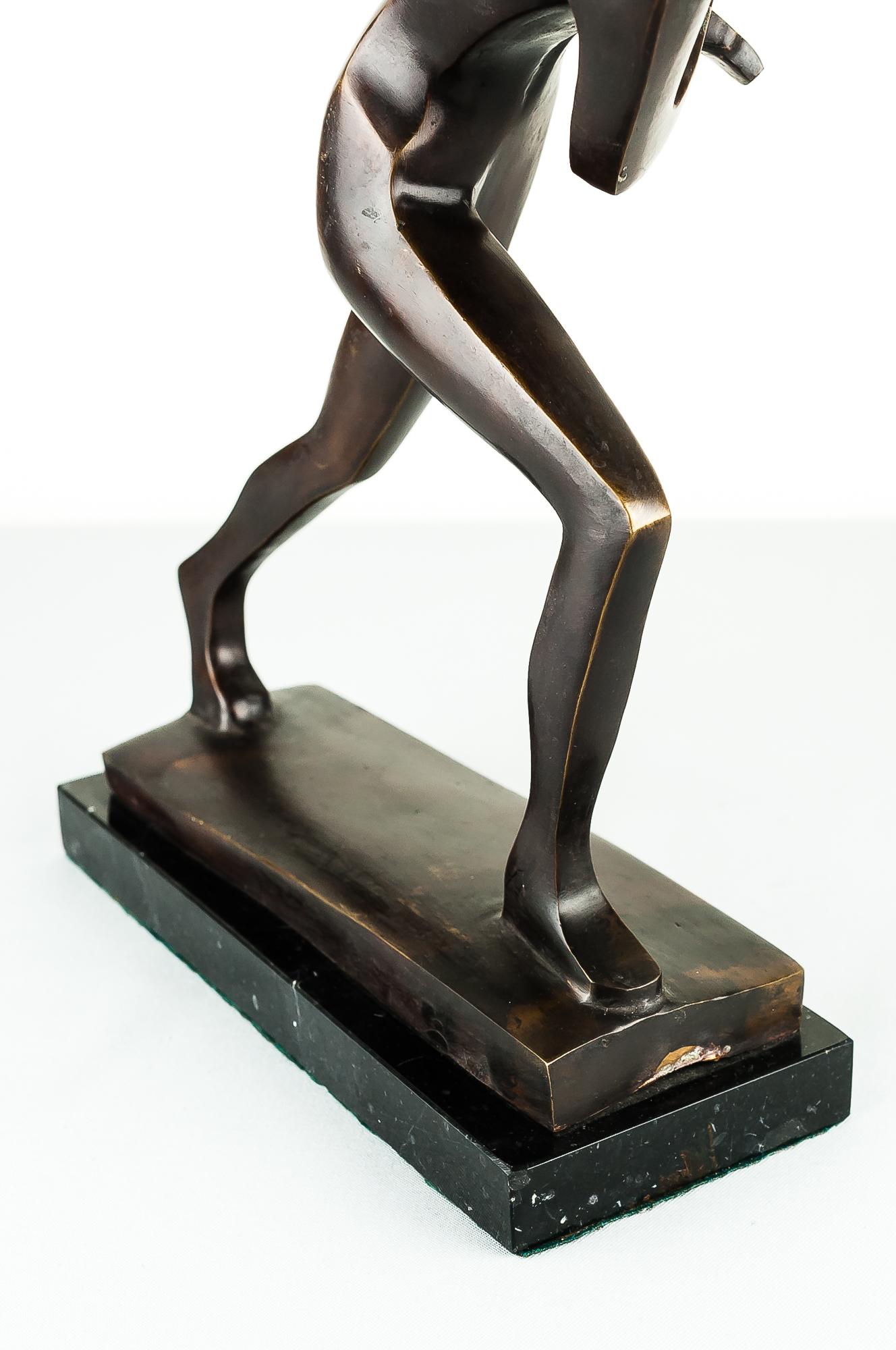 Bronze Tennis Player Attributed to William Ernst Wauer, circa 1925 9