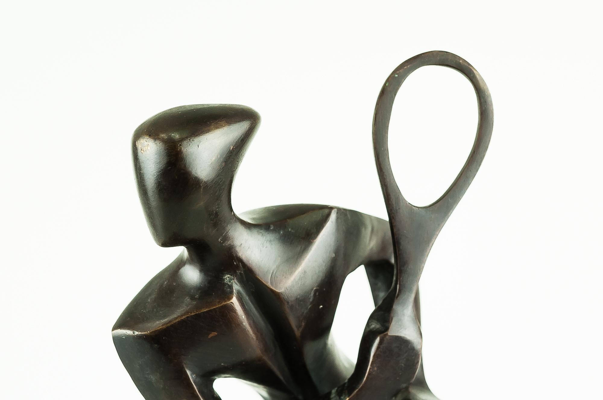 Marble Bronze Tennis Player Attributed to William Ernst Wauer, circa 1925