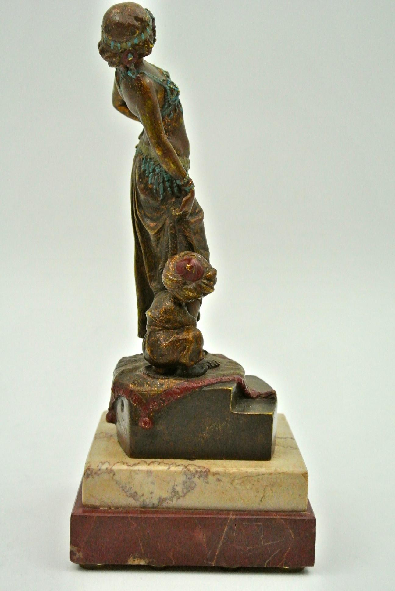 Bronze the Dancer and her Assistant For Sale 3