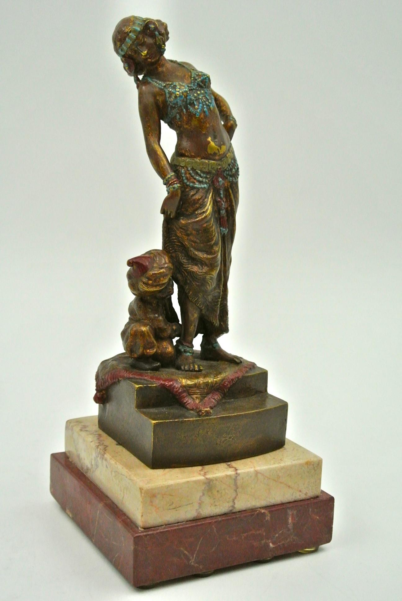 Bronze the Dancer and her Assistant For Sale 4