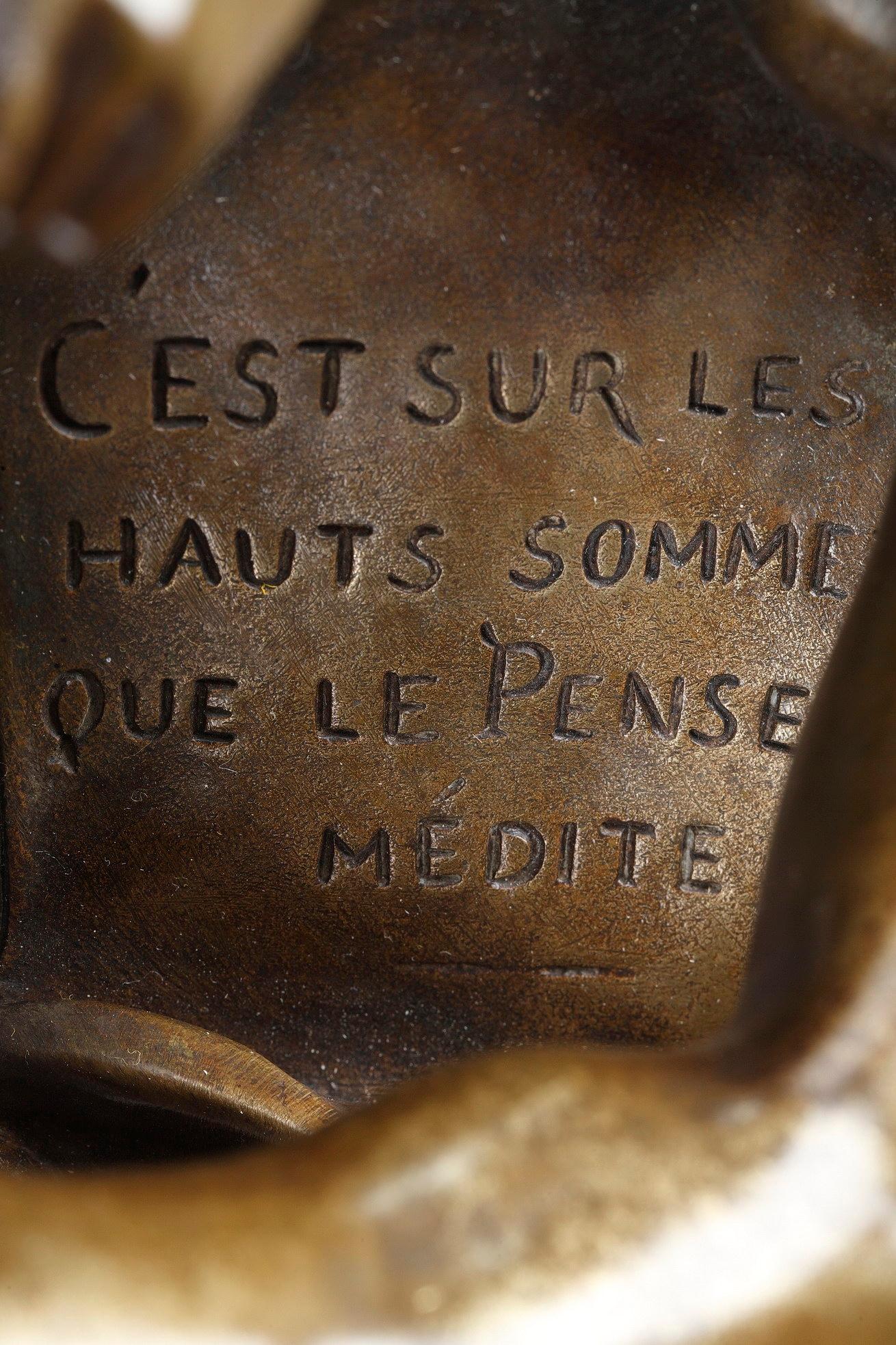 Français Bronze Le Penseur d'Emile-Louis Picault