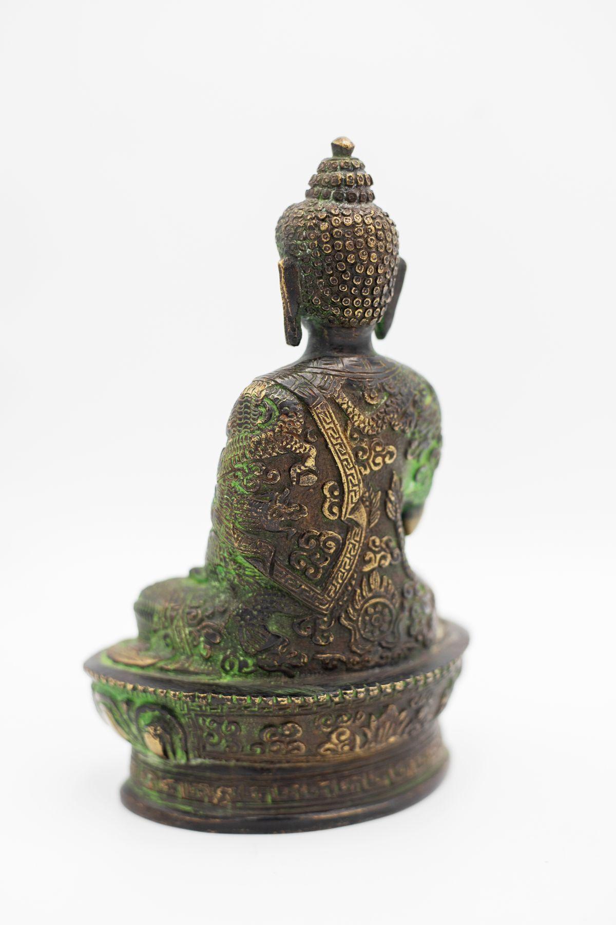 Late 19th Century Bronze Tibetan Buddha Care