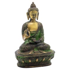 Antique Bronze Tibetan Buddha Care