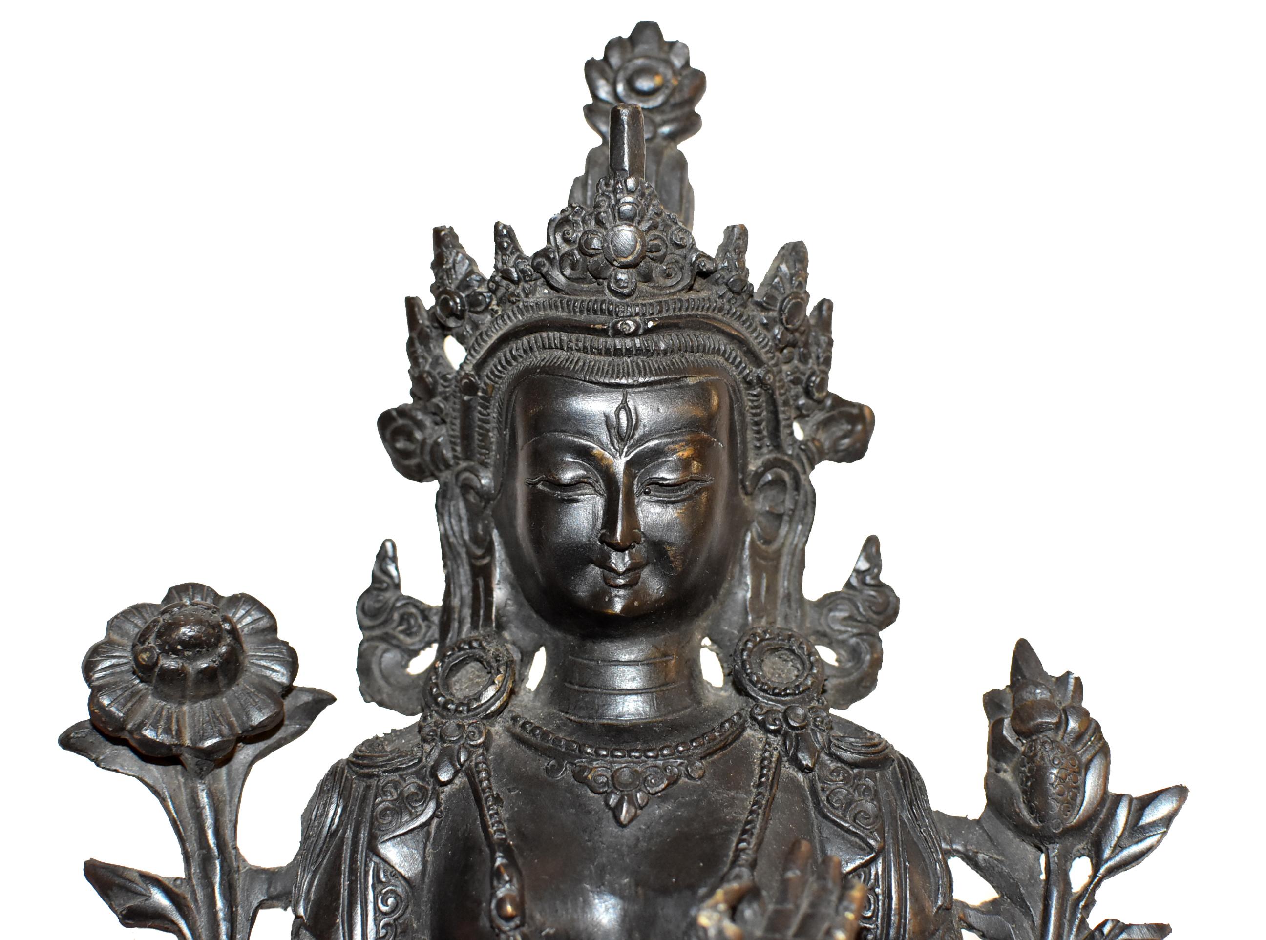 Bronze Tibetan White Tara 6