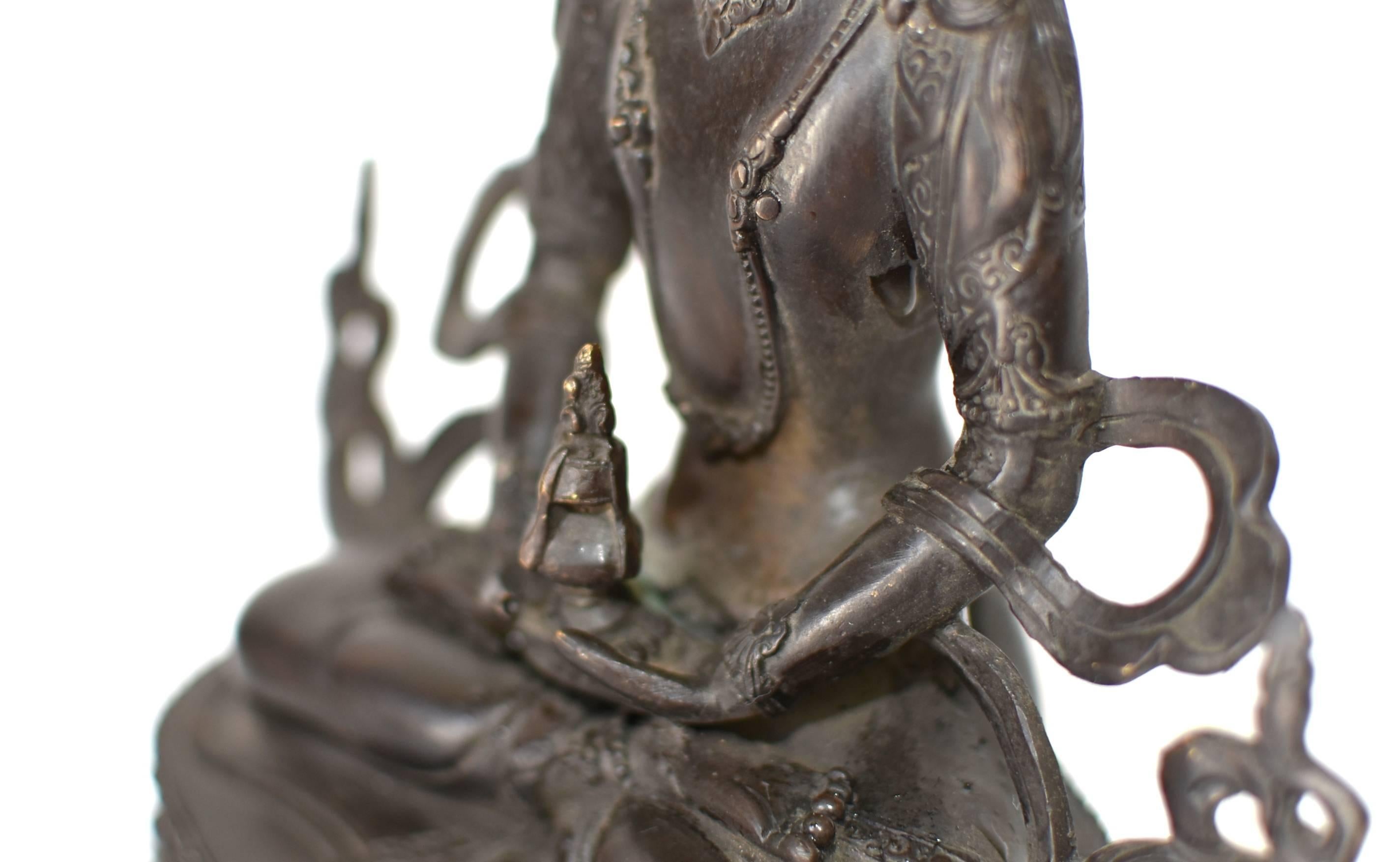 Bronze Tibetan Amitayus For Sale 10