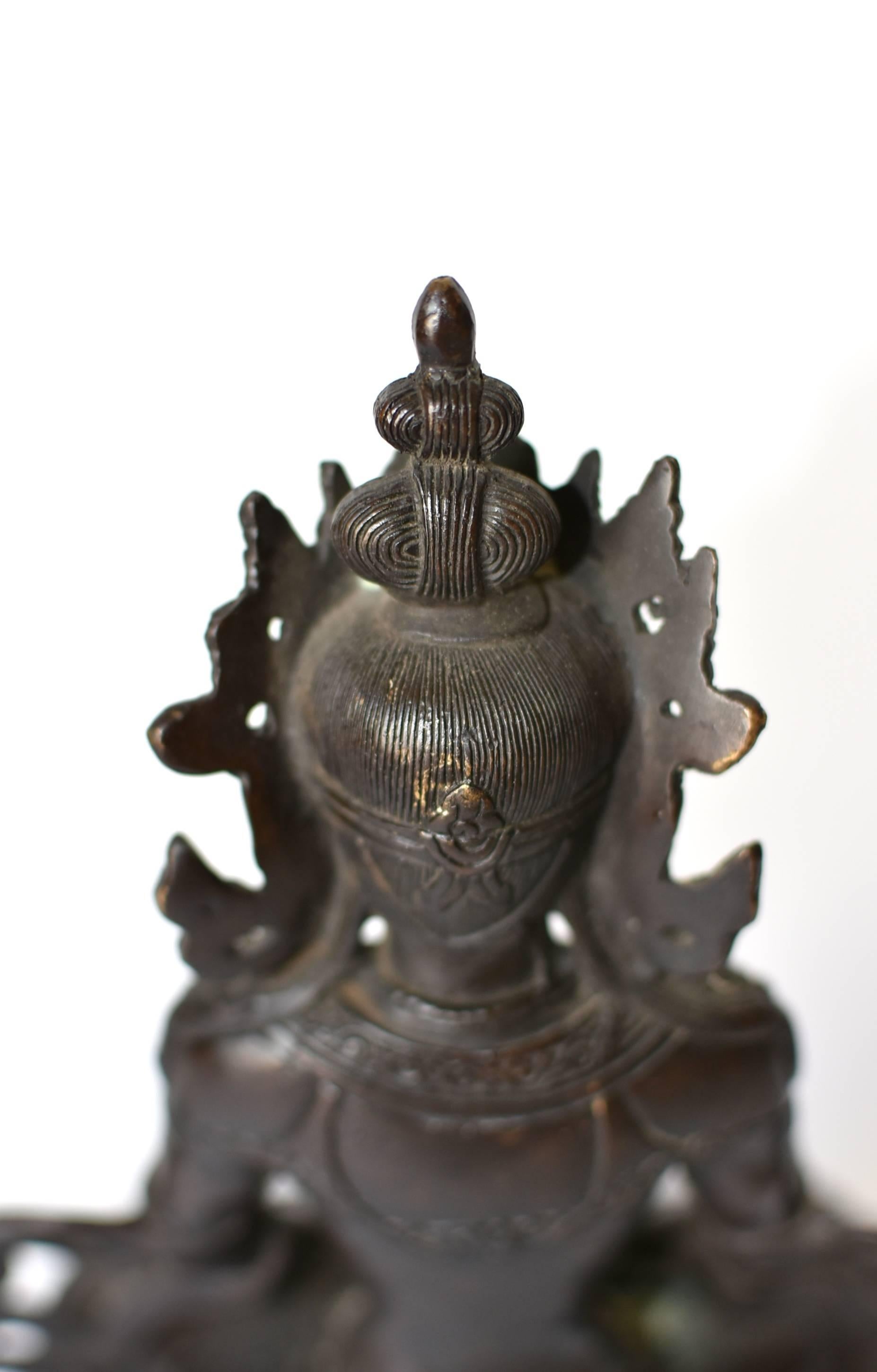 Bronze Tibetan Amitayus For Sale 13
