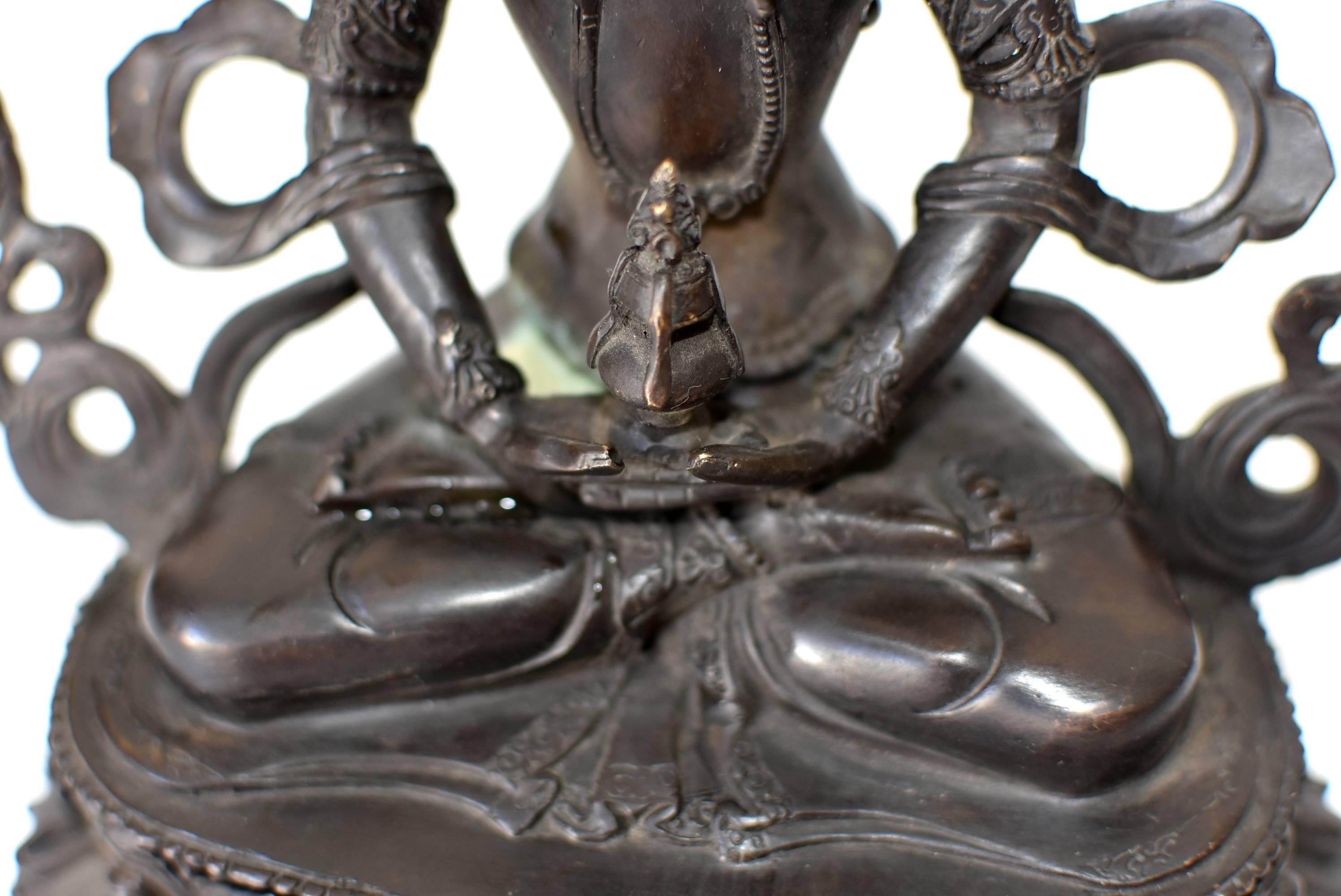 Bronze Tibetan Amitayus For Sale 3
