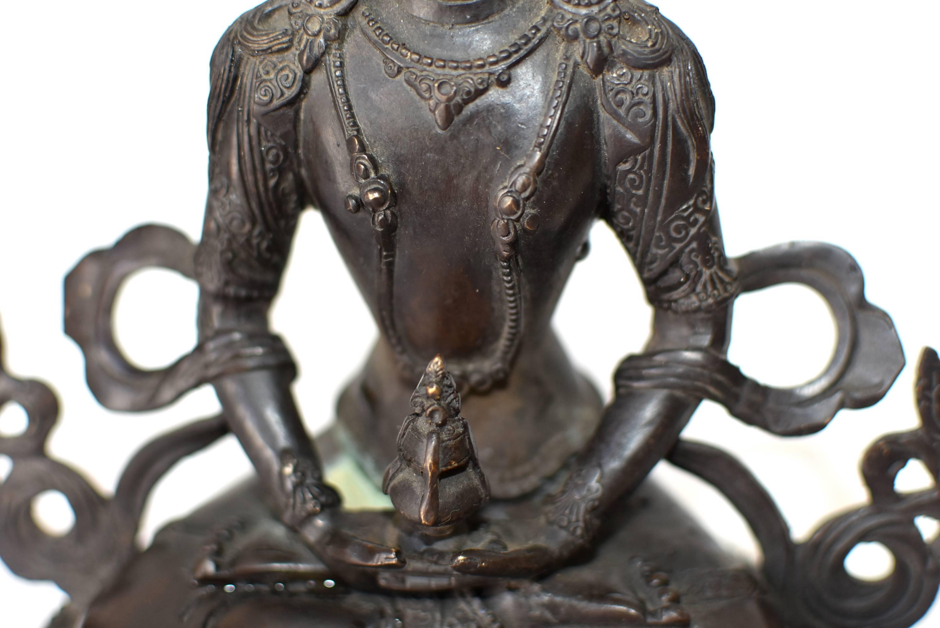 Bronze Tibetan Amitayus For Sale 5