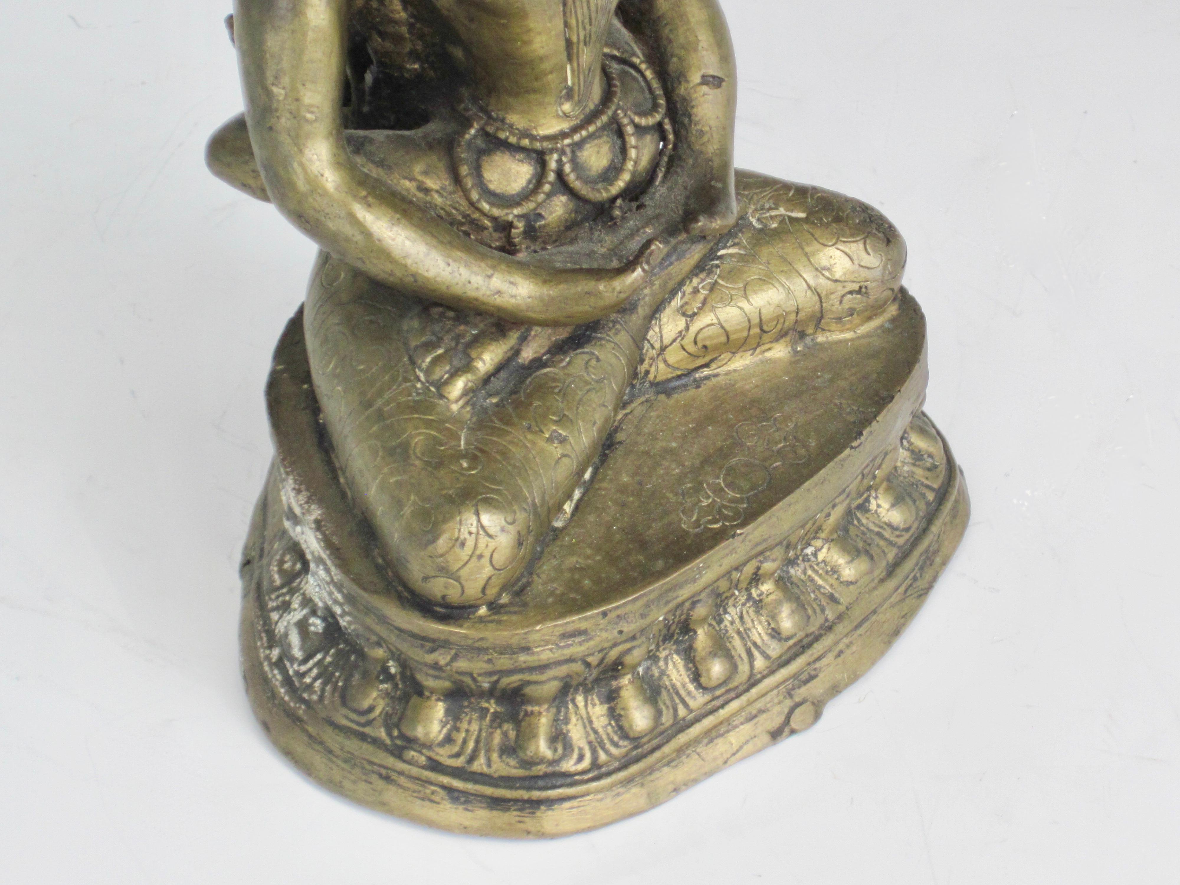 Bronze Tibetan Yab-Yum Statue For Sale 3