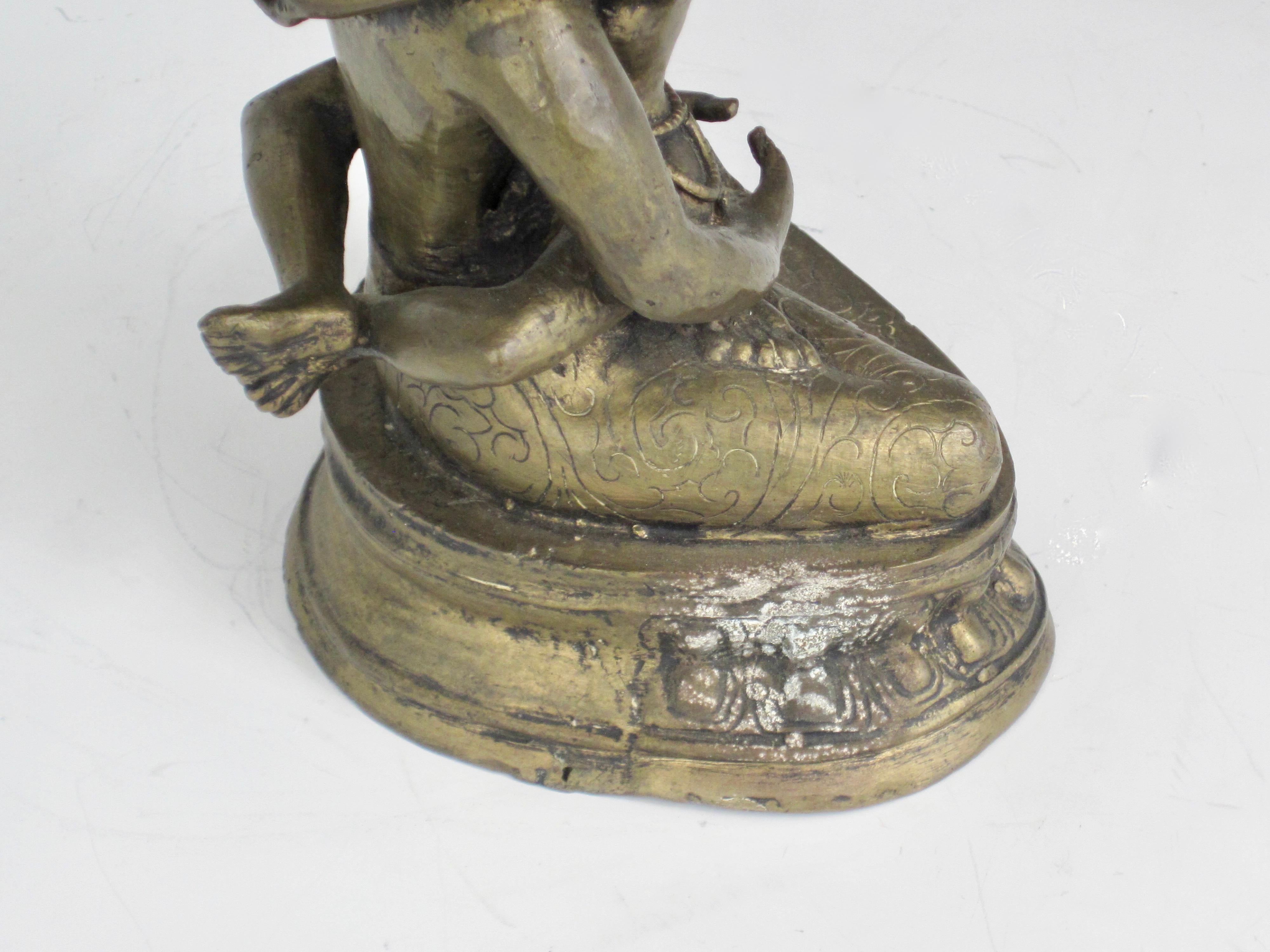Bronze Tibetan Yab-Yum Statue For Sale 6