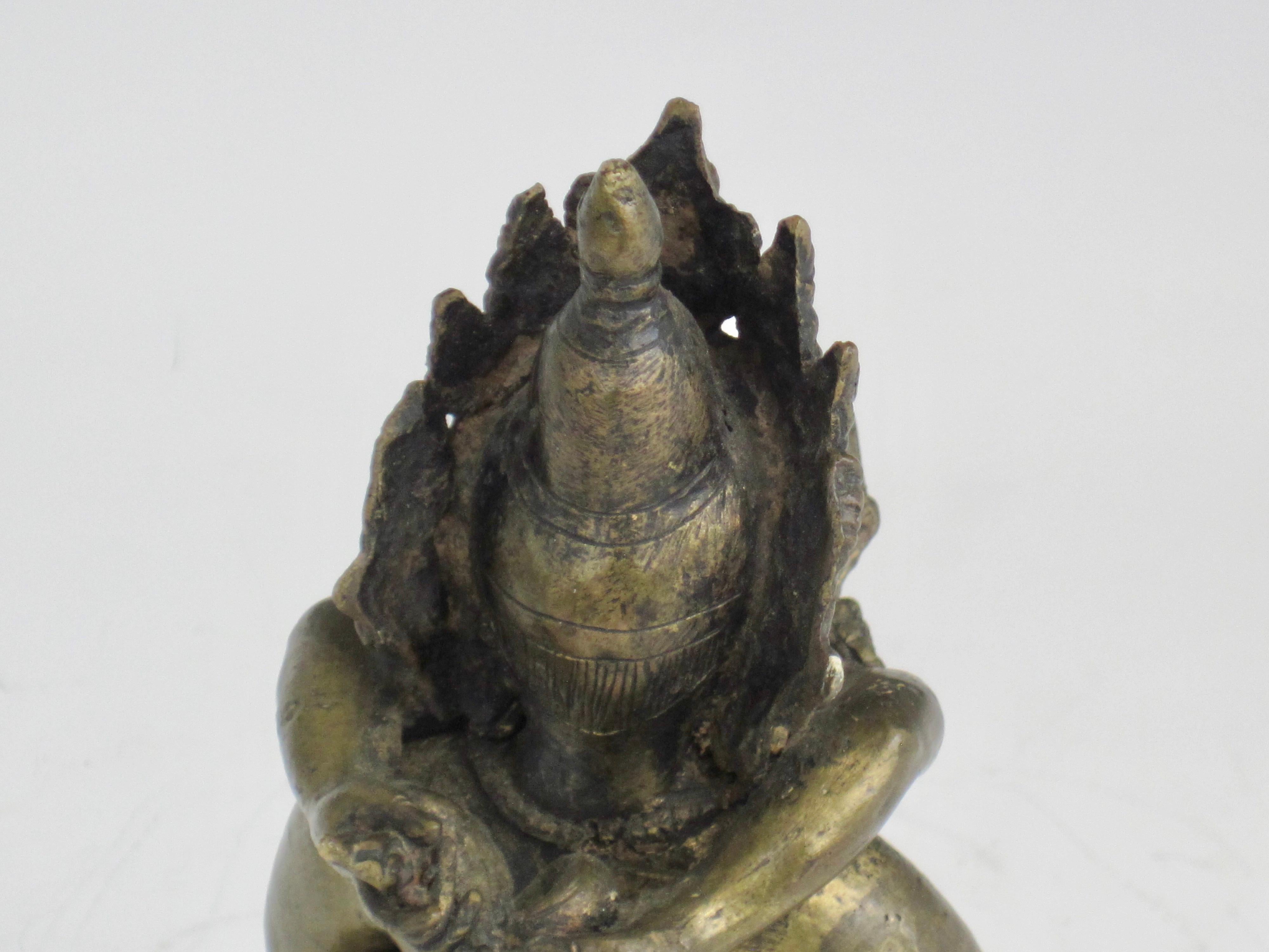 Bronze Tibetan Yab-Yum Statue For Sale 8