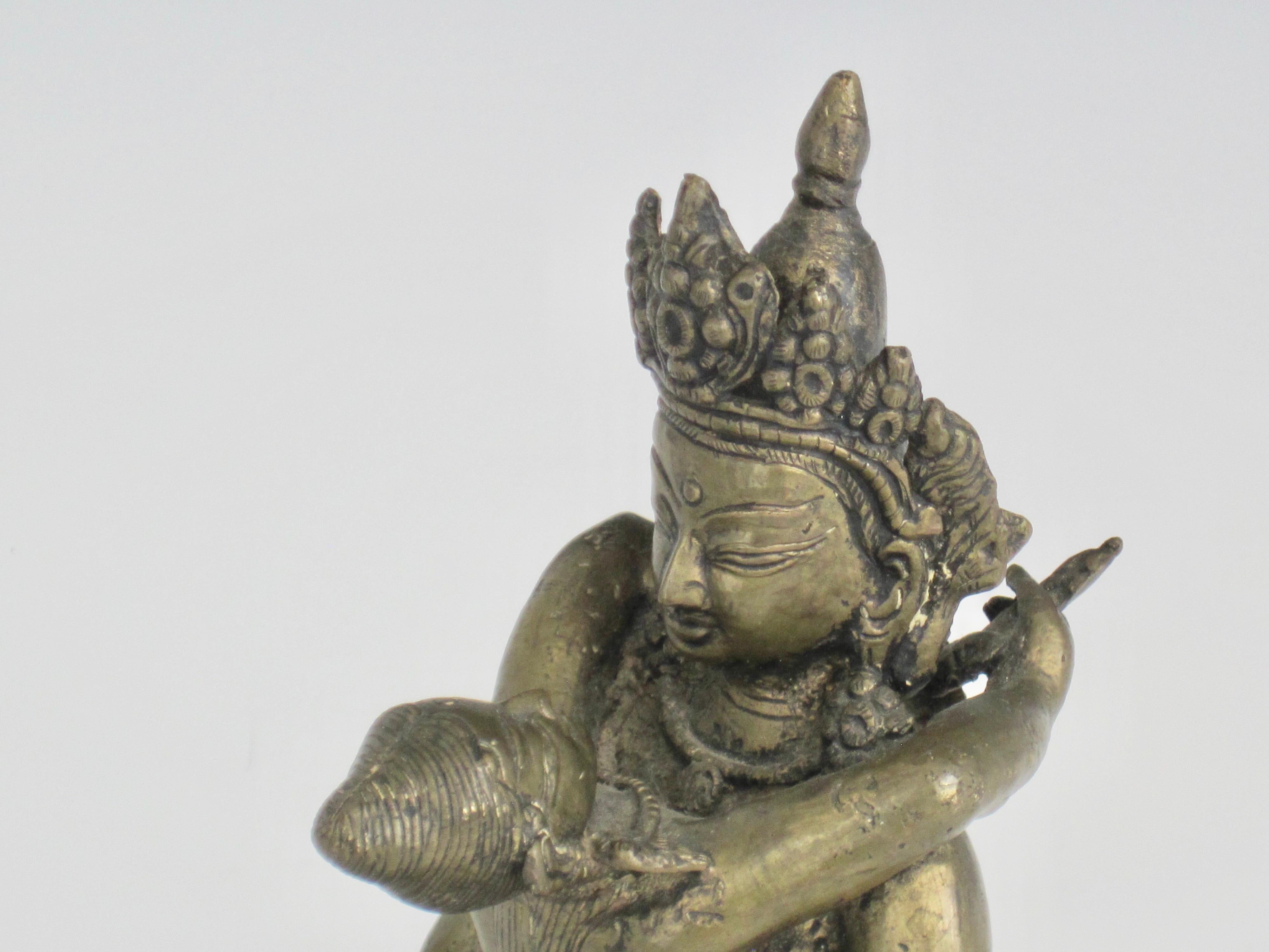 20th Century Bronze Tibetan Yab-Yum Statue For Sale